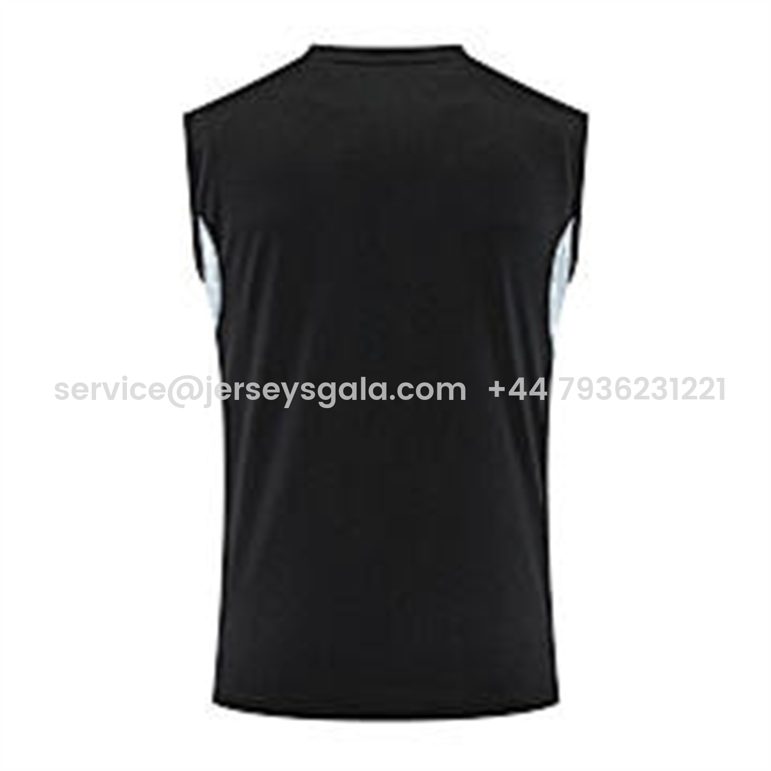 JerseysGala.com | Real Madrid 25-26 Vest Training Set - Black And Light Grey Vest & Black Shorts -Customize Name, Number and Patch | Worldwide Shipping