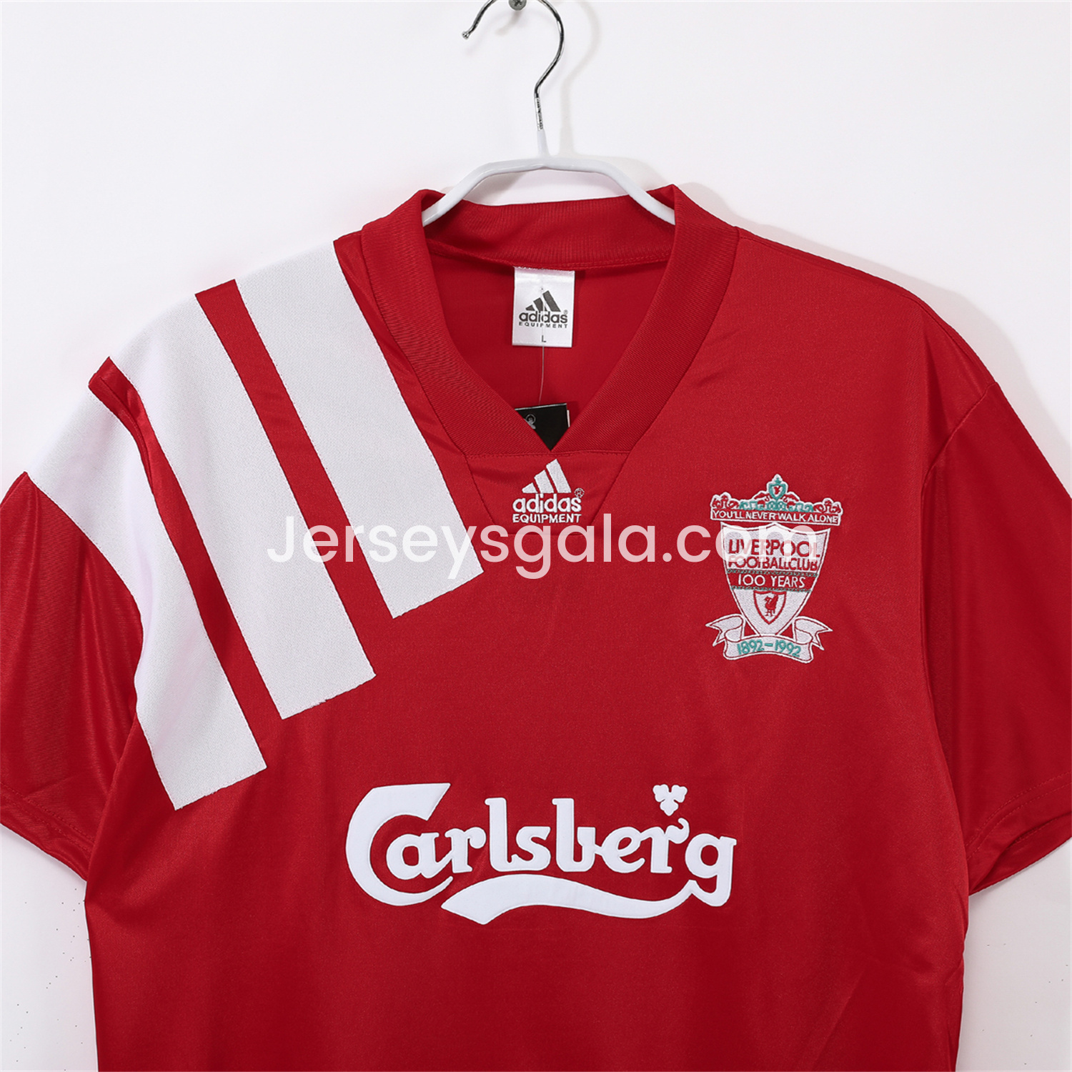JerseysGala.com | Retro Liver.pool 1992-93 Home Jersey -Customize Name, Number and Patch | Worldwide Shipping