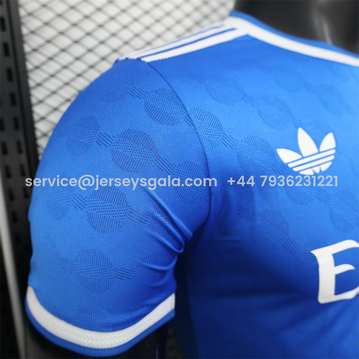 JerseysGala.com | Real Madrid 25-26 Third Blue Jersey - Player Version -Customize Name, Number and Patch | Worldwide Shipping