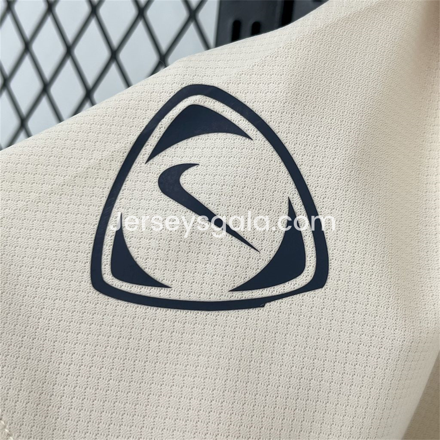 JerseysGala.com | Barcelona 24-25 Off-white Pre-match Training Jersey - Fans Version -Customize Name, Number and Patch | Worldwide Shipping