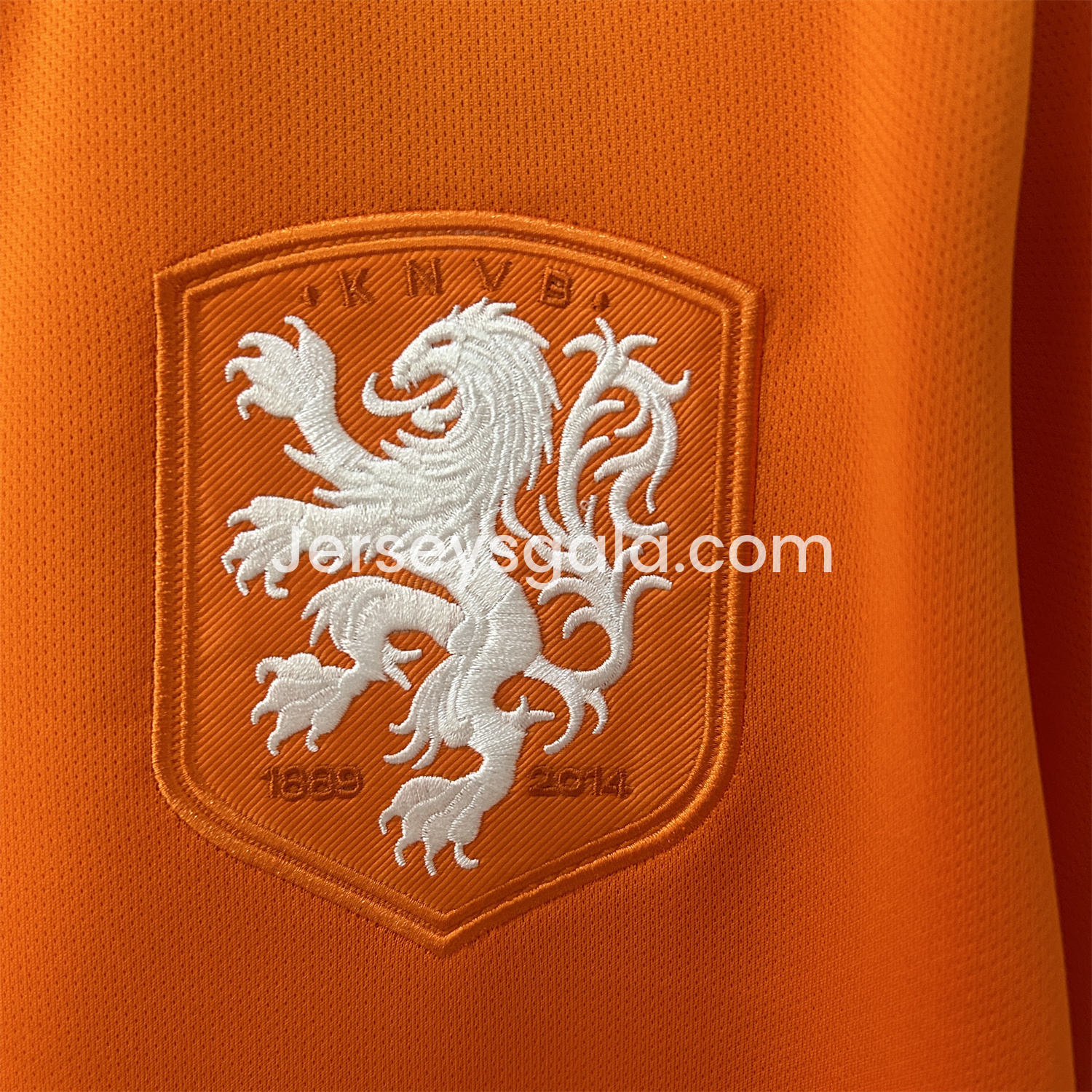 JerseysGala.com | Retro Netherlands 2014 Home Jersey -Customize Name, Number and Patch | Worldwide Shipping