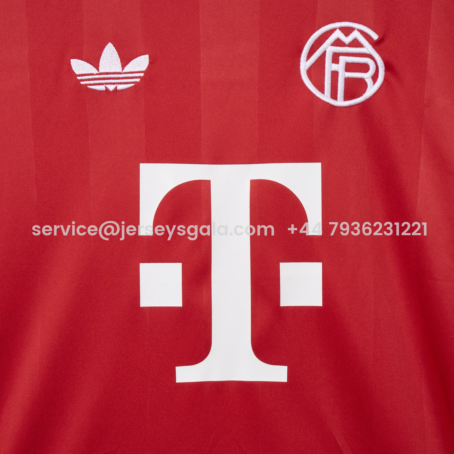 JerseysGala.com | Bayern Munich 25-26 Red Trefoil Goalkeeper Jersey - Fans Version -Customize Name, Number and Patch | Worldwide Shipping