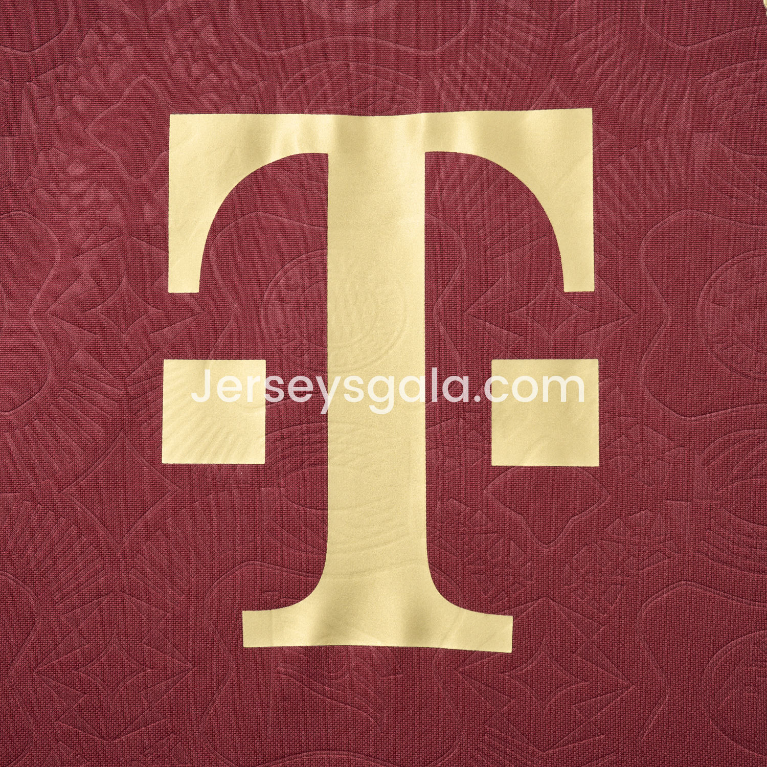 JerseysGala.com | Bayern Munich 2025 Red 125th Anniversary Jersey - Fans Version -Customize Name, Number and Patch | Worldwide Shipping