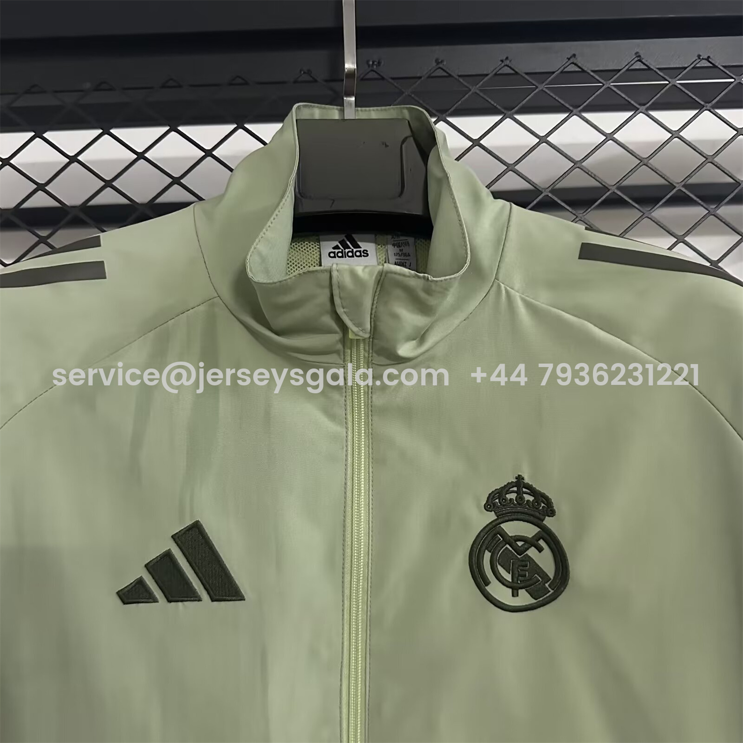 JerseysGala.com | Real Madrid 25-26 Training Windbreaker Jacket - Yellow -Customize Name, Number and Patch | Worldwide Shipping