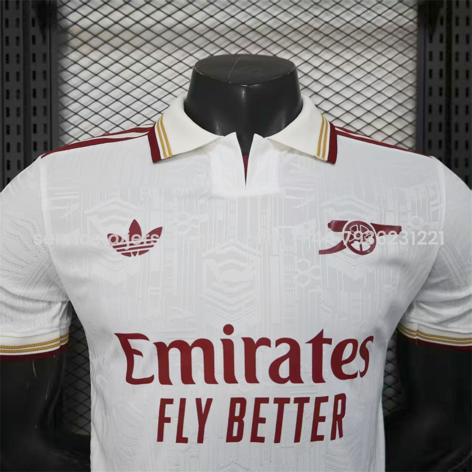 JerseysGala.com | Arsenal 25-26 Third White Jersey - Player Version -Customize Name, Number and Patch | Worldwide Shipping