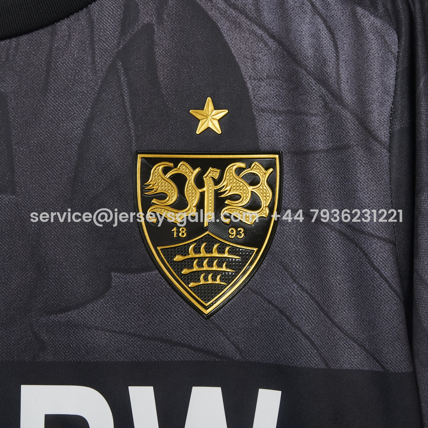 JerseysGala.com | VfB Stuttgart 25-26 Third Black Jersey - Fans Version -Customize Name, Number and Patch | Worldwide Shipping