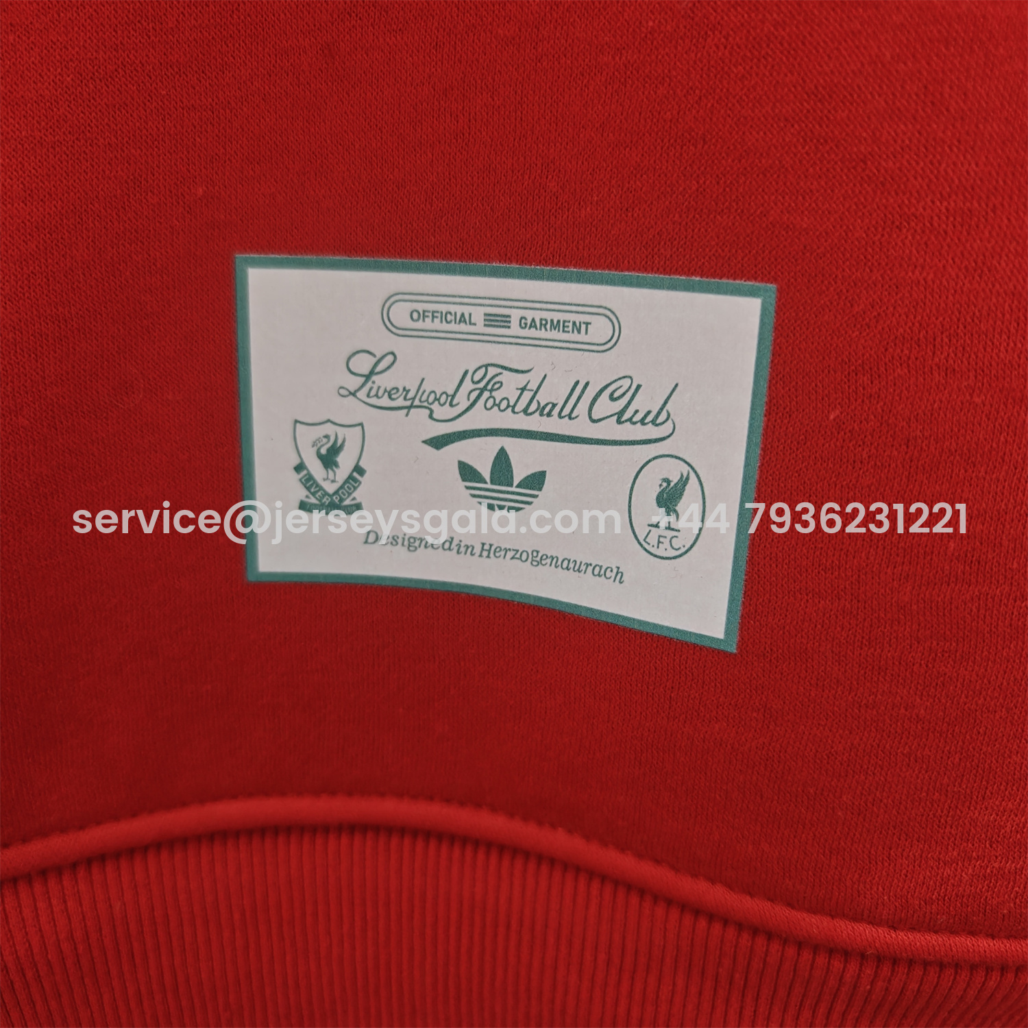 JerseysGala.com | Liver.pool 25-26 Originals Terrace Icon White Team Logo Unisex Pullover Hoodie -Customize Name, Number and Patch | Worldwide Shipping