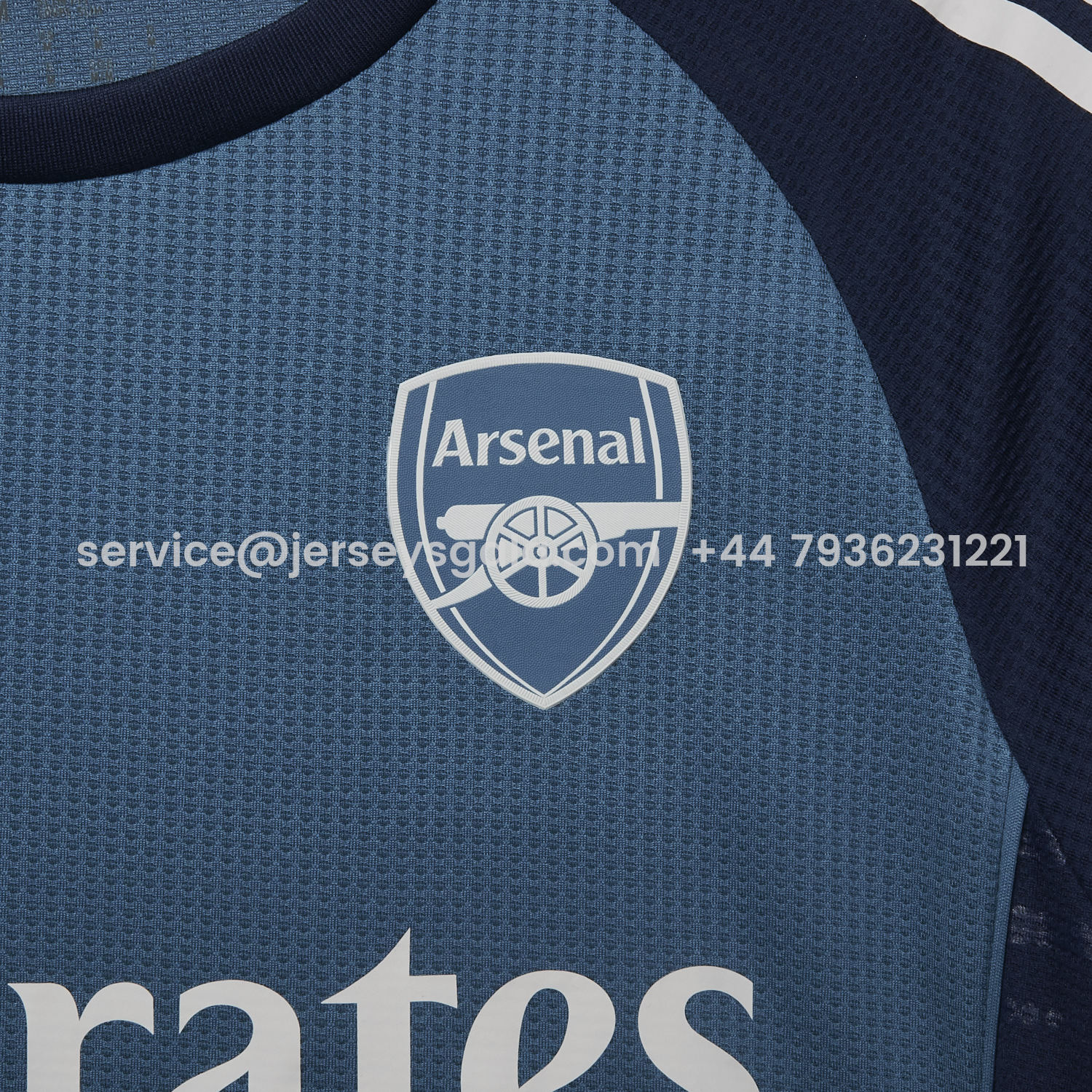 JerseysGala.com | Arsenal 25-26 Blue Training Jersey - Player Version -Customize Name, Number and Patch | Worldwide Shipping