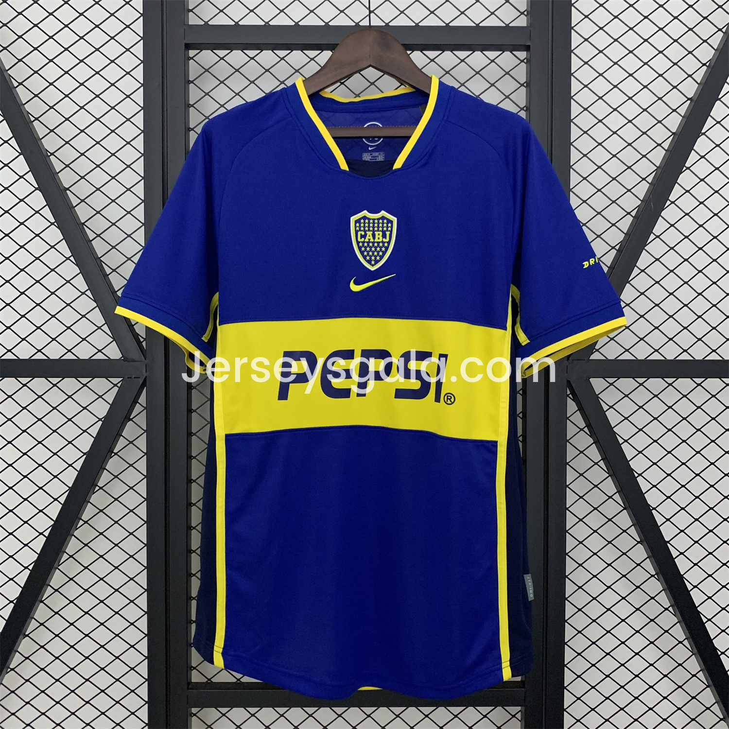 JerseysGala.com | Retro Boca Juniors 2002-03 Home Jersey -Customize Name, Number and Patch | Worldwide Shipping