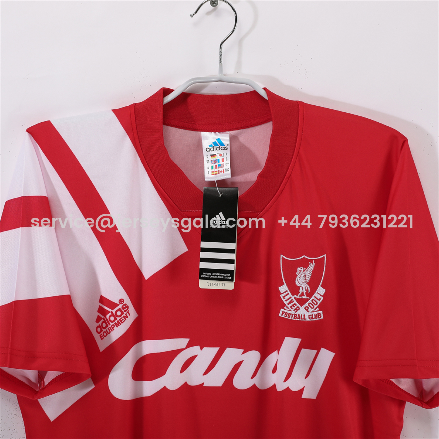 JerseysGala.com | Retro Liver.pool 1991-92 Home Jersey -Customize Name, Number and Patch | Worldwide Shipping