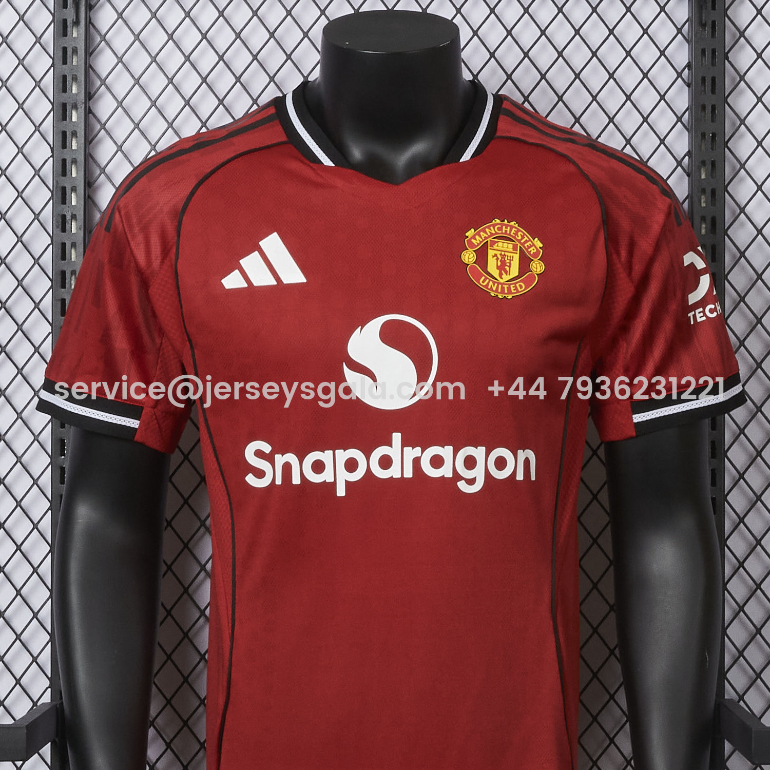 JerseysGala.com | Manchester United 25-26 Home Jersey - Player Version -Customize Name, Number and Patch | Worldwide Shipping