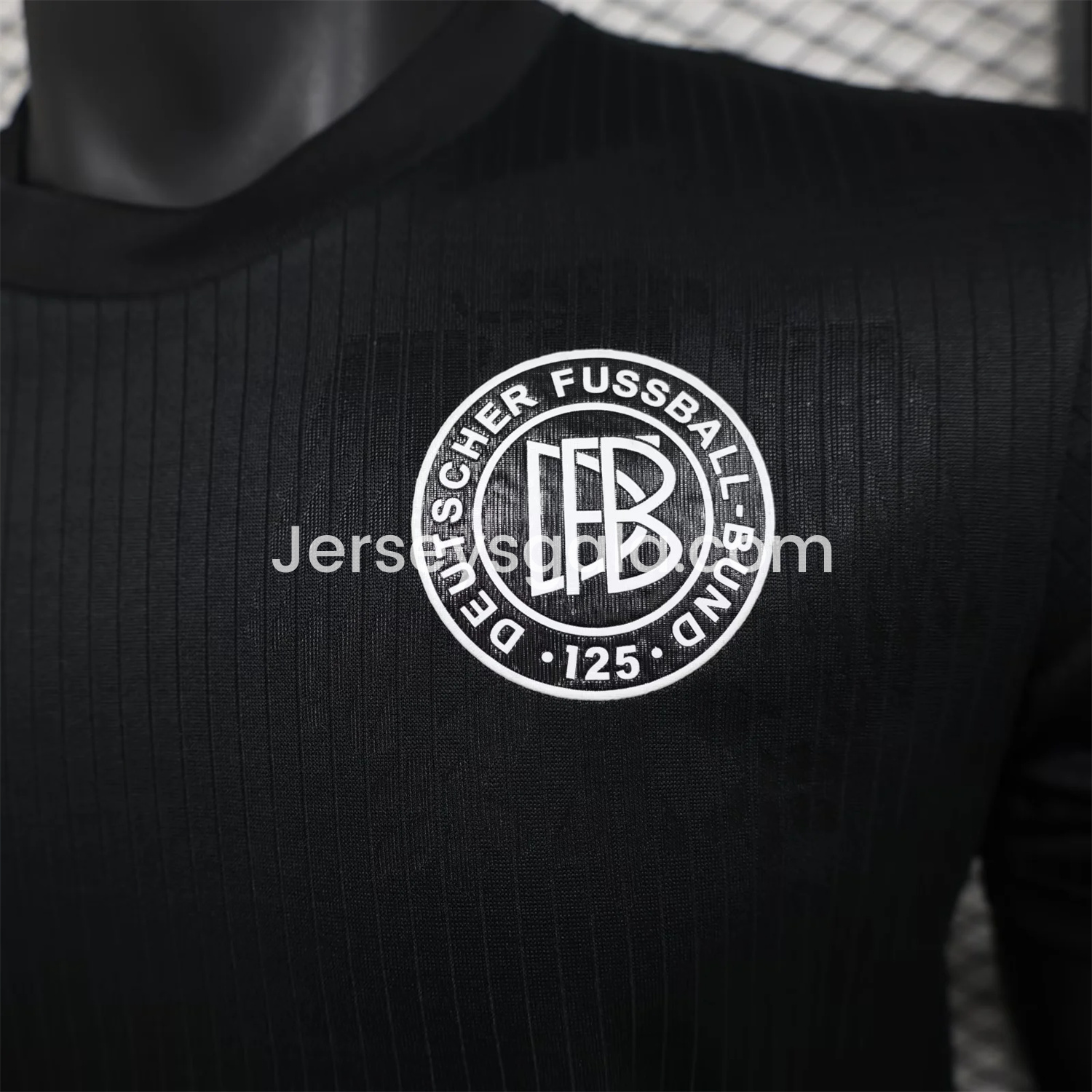 JerseysGala.com | Germany 2025 Black 125-Year Anniversary Commemorative Edition Jersey - Player Version -Customize Name, Number and Patch | Worldwide Shipping