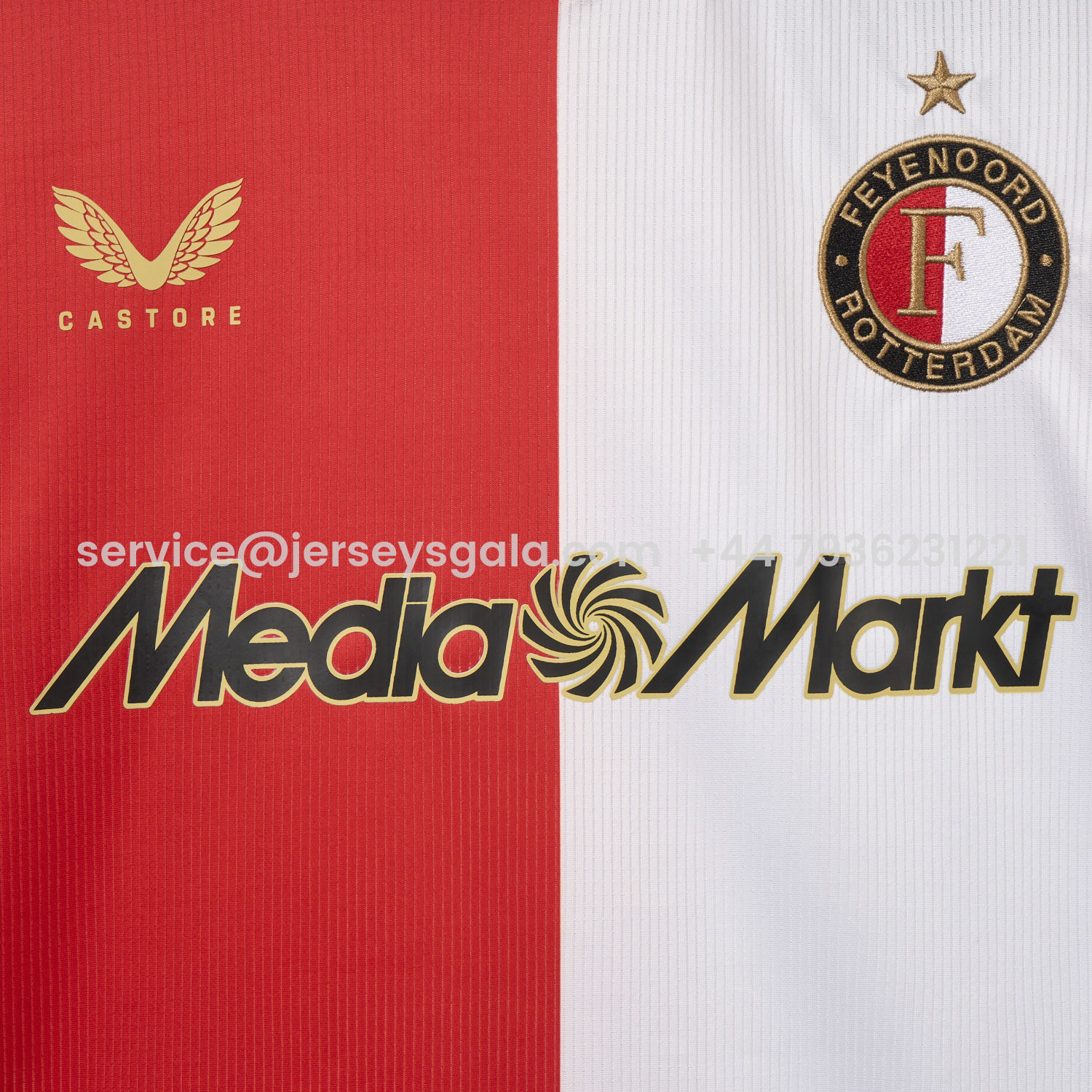 JerseysGala.com | Feyenoord 25-26 Home Jersey - Fans Version -Customize Name, Number and Patch | Worldwide Shipping
