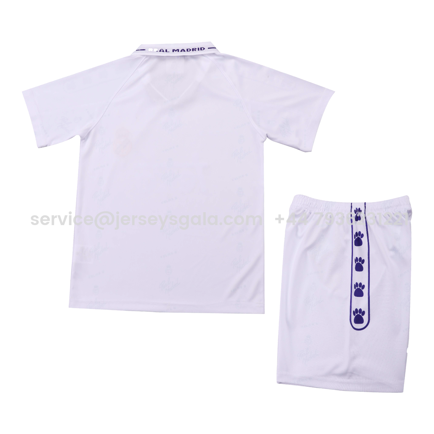 JerseysGala.com | Retro Real Madrid 1994-96 Home Kids Kit -Customize Name, Number and Patch | Worldwide Shipping
