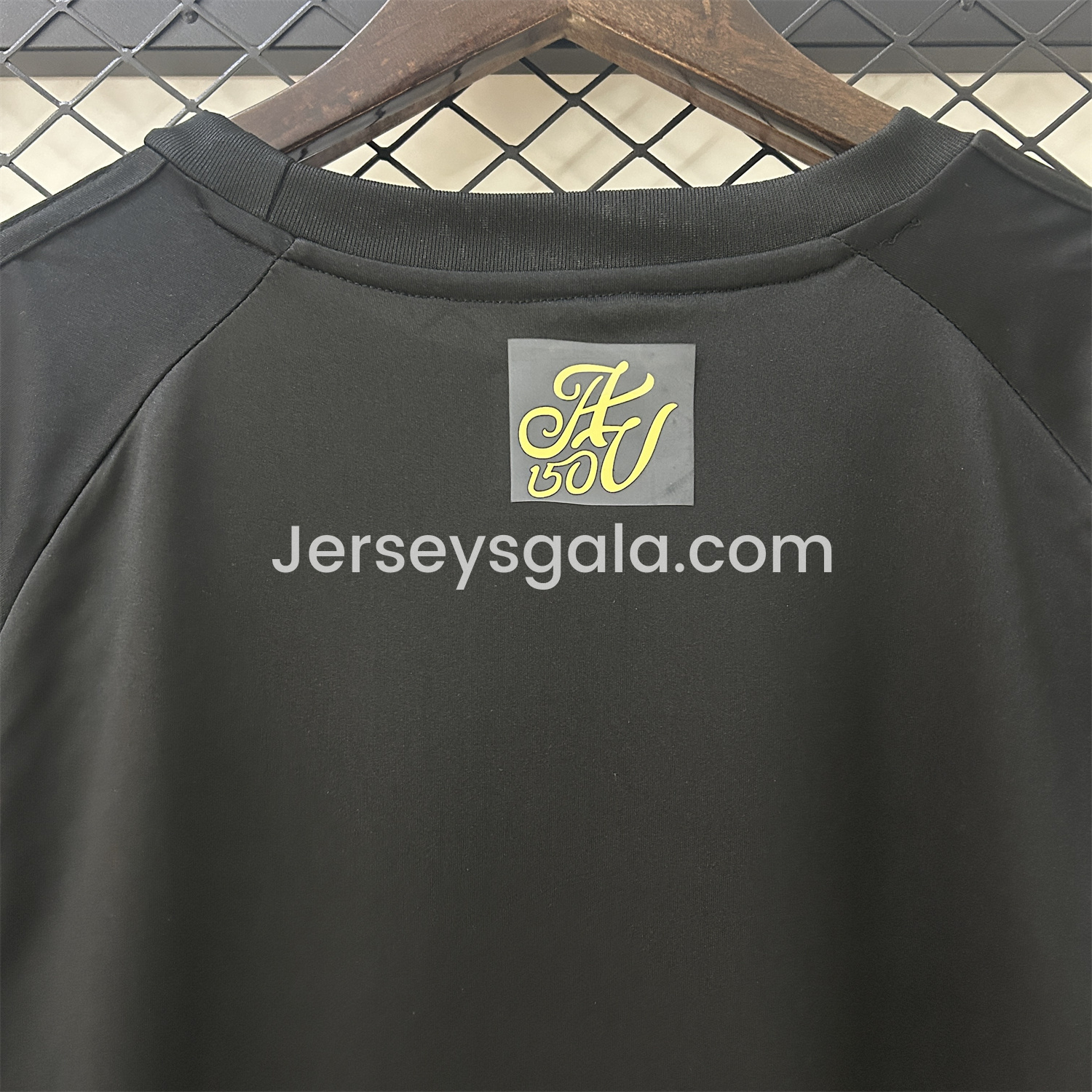 JerseysGala.com | Aston Villa 24-25 Black 150th Anniversary Jersey - Fans Version -Customize Name, Number and Patch | Worldwide Shipping