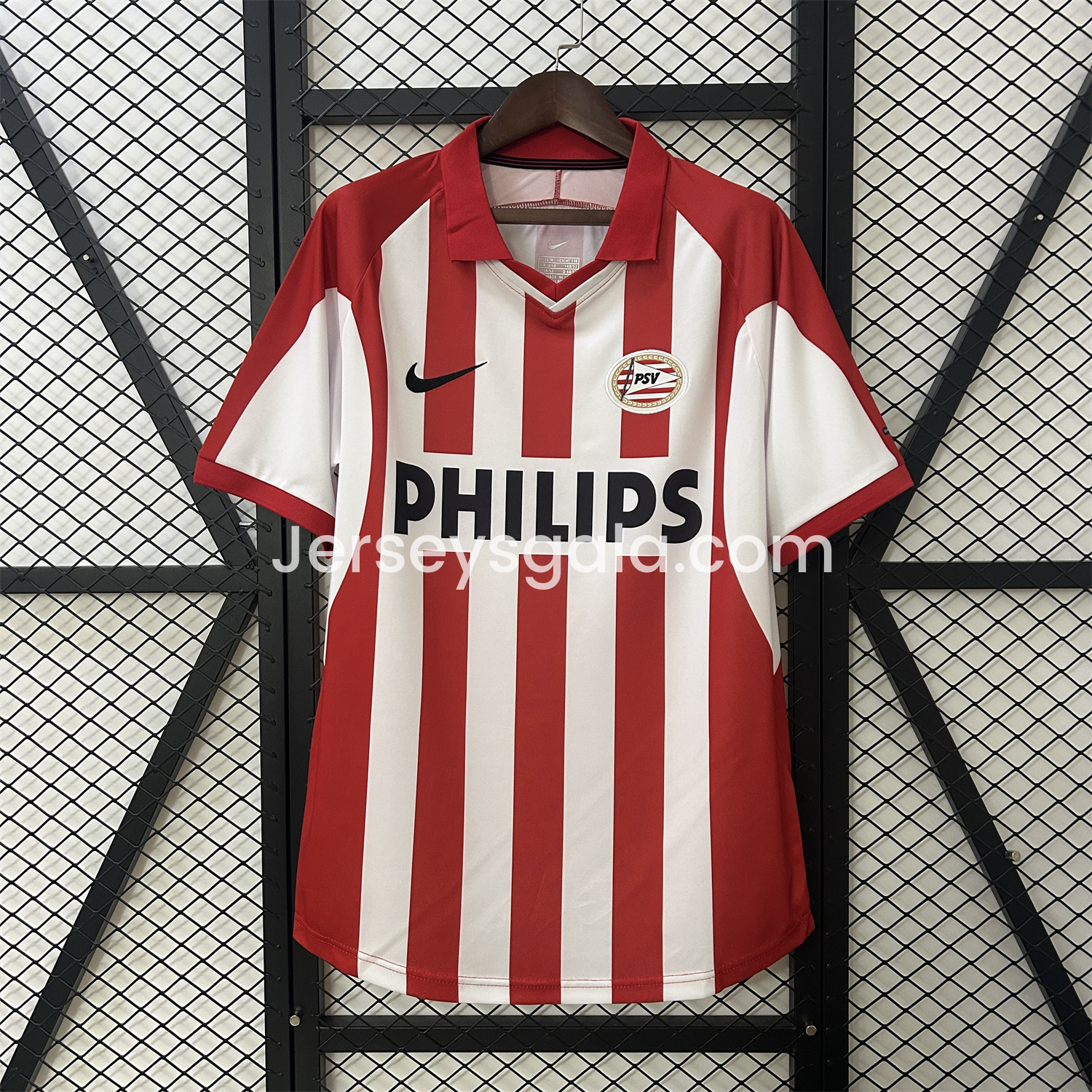 JerseysGala.com | Retro PSV Eindhoven 2000-01 Home Jersey -Customize Name, Number and Patch | Worldwide Shipping
