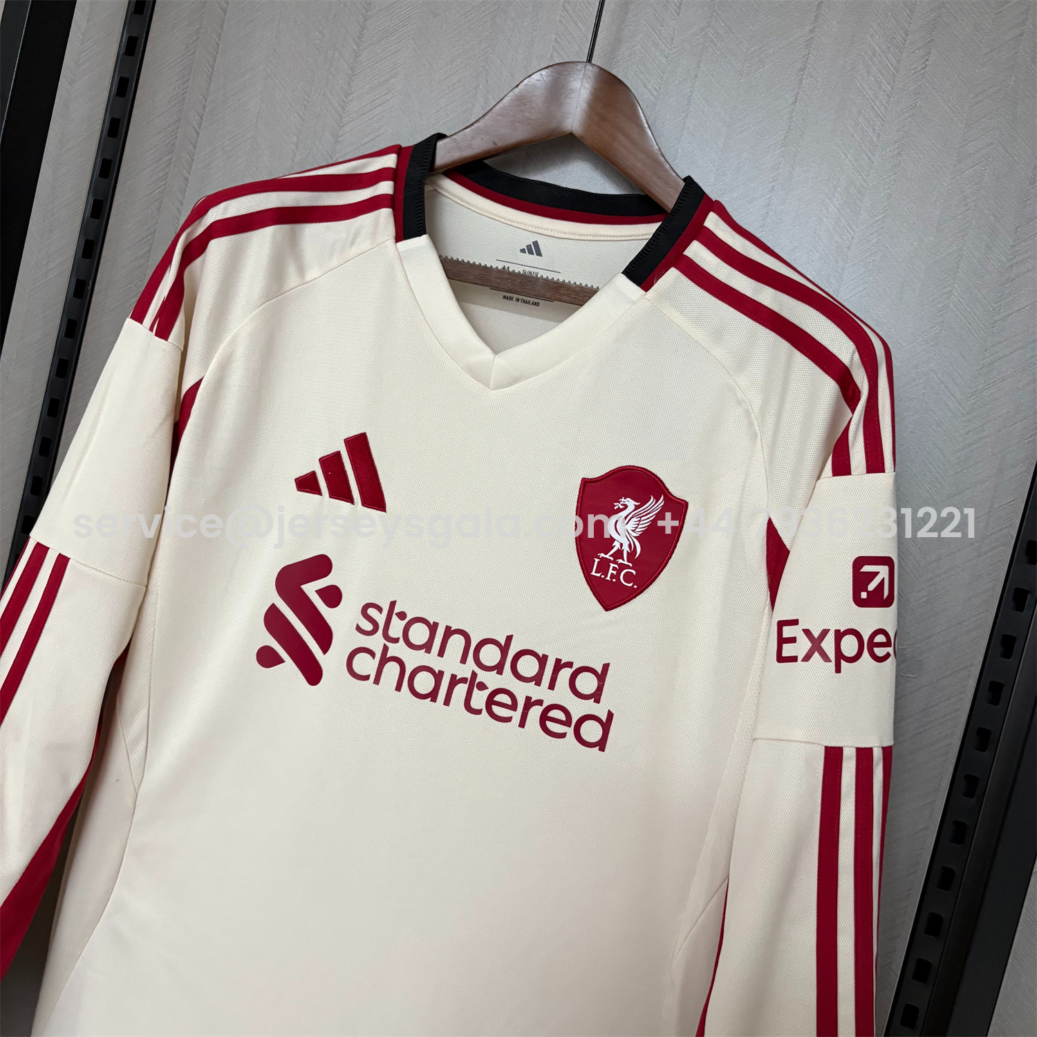 JerseysGala.com | Liver.pool 25-26 Away Long Sleeves Jersey - Fans Version -Customize Name, Number and Patch | Worldwide Shipping