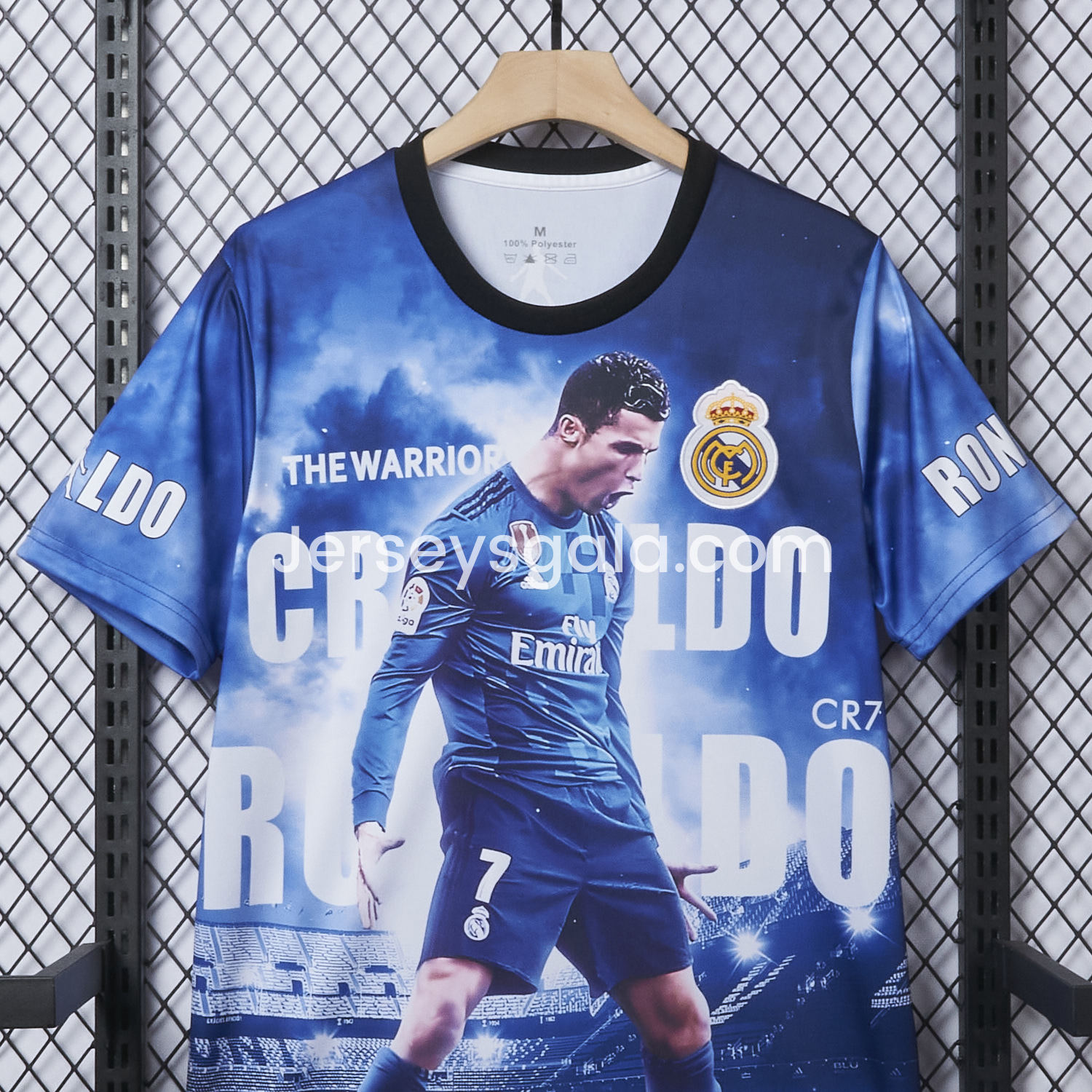 JerseysGala.com | Cristiano Ronaldo Real Madrid 2017-18 Away Career Commemorative Jersey - Fans Version -Customize Name, Number and Patch | Worldwide Shipping
