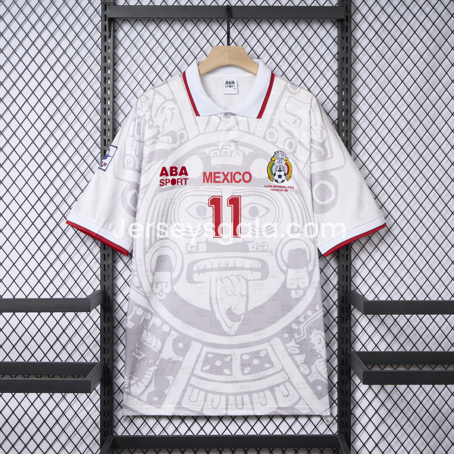 JerseysGala.com | Retro Mexico 1998 Away Jersey -Customize Name, Number and Patch | Worldwide Shipping