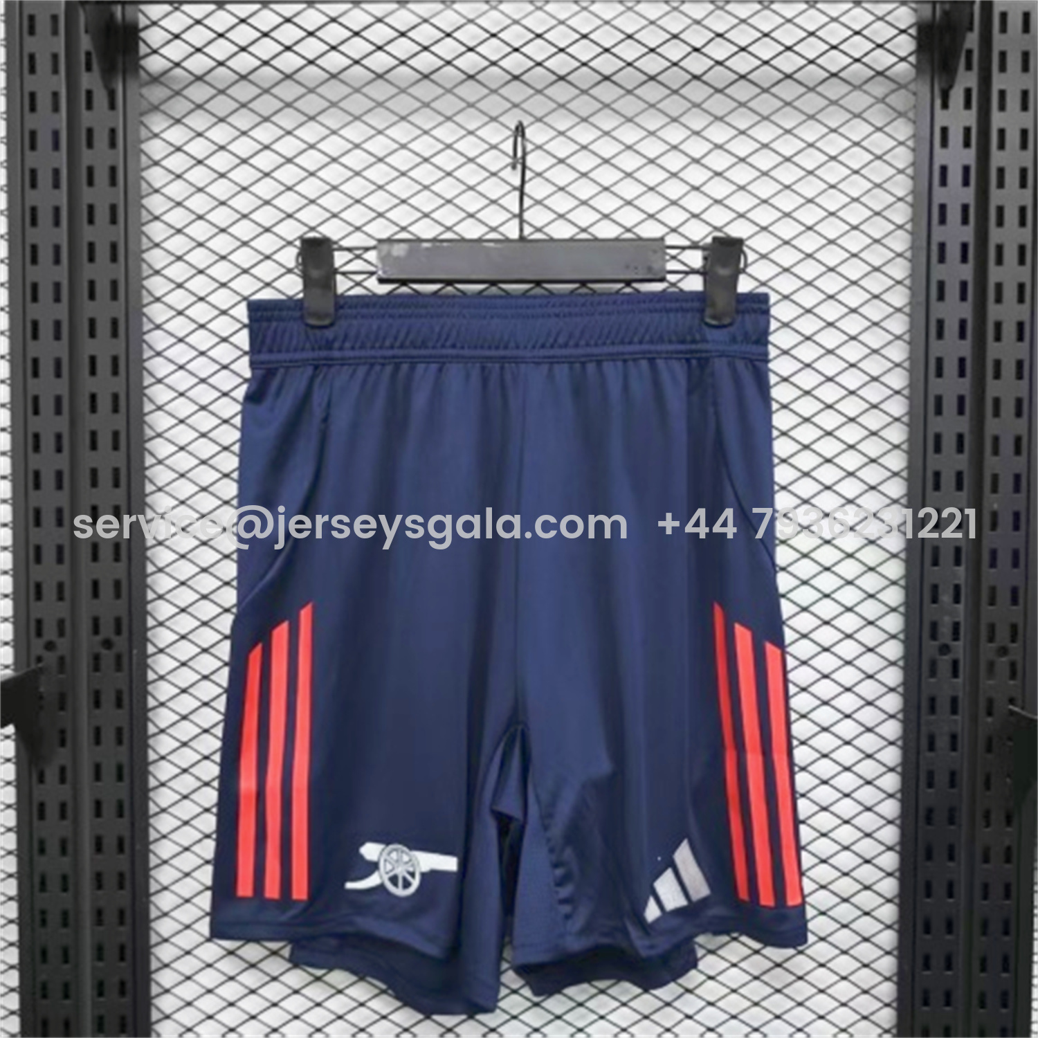 JerseysGala.com | Arsenal 25-26 Away Blue Shorts - Player Version -Customize Name, Number and Patch | Worldwide Shipping