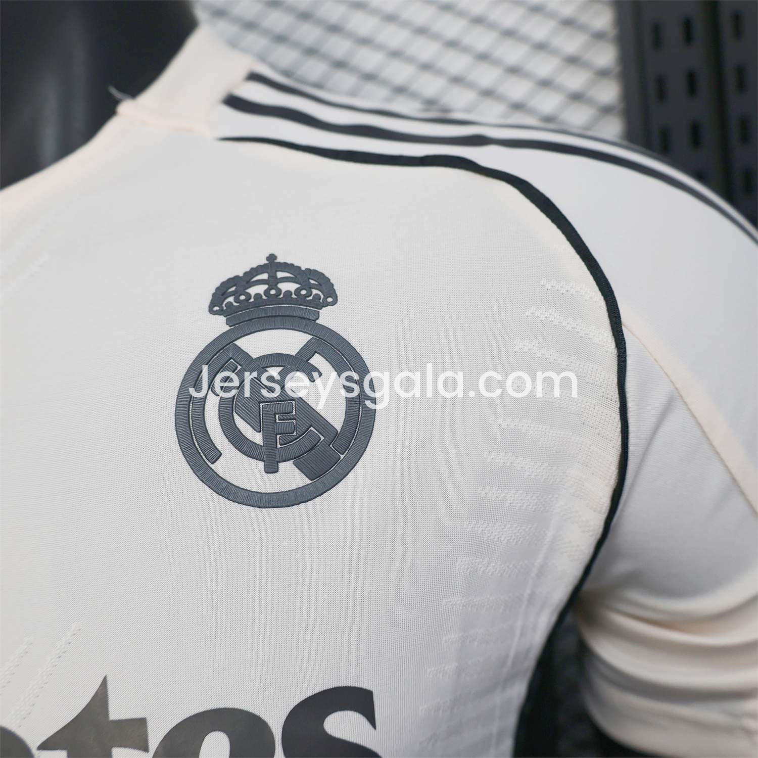 JerseysGala.com | Real Madrid 25-26 Beige Training Jersey - Player Version -Customize Name, Number and Patch | Worldwide Shipping