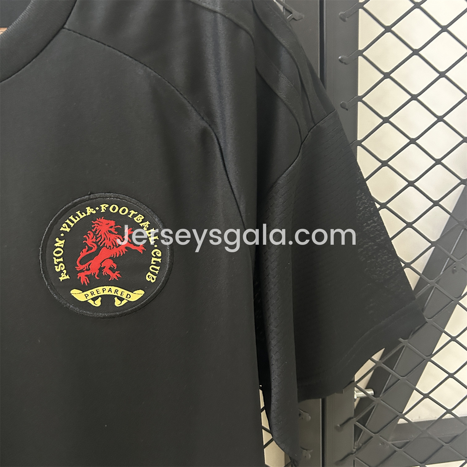 JerseysGala.com | Aston Villa 24-25 Black 150th Anniversary Jersey - Fans Version -Customize Name, Number and Patch | Worldwide Shipping
