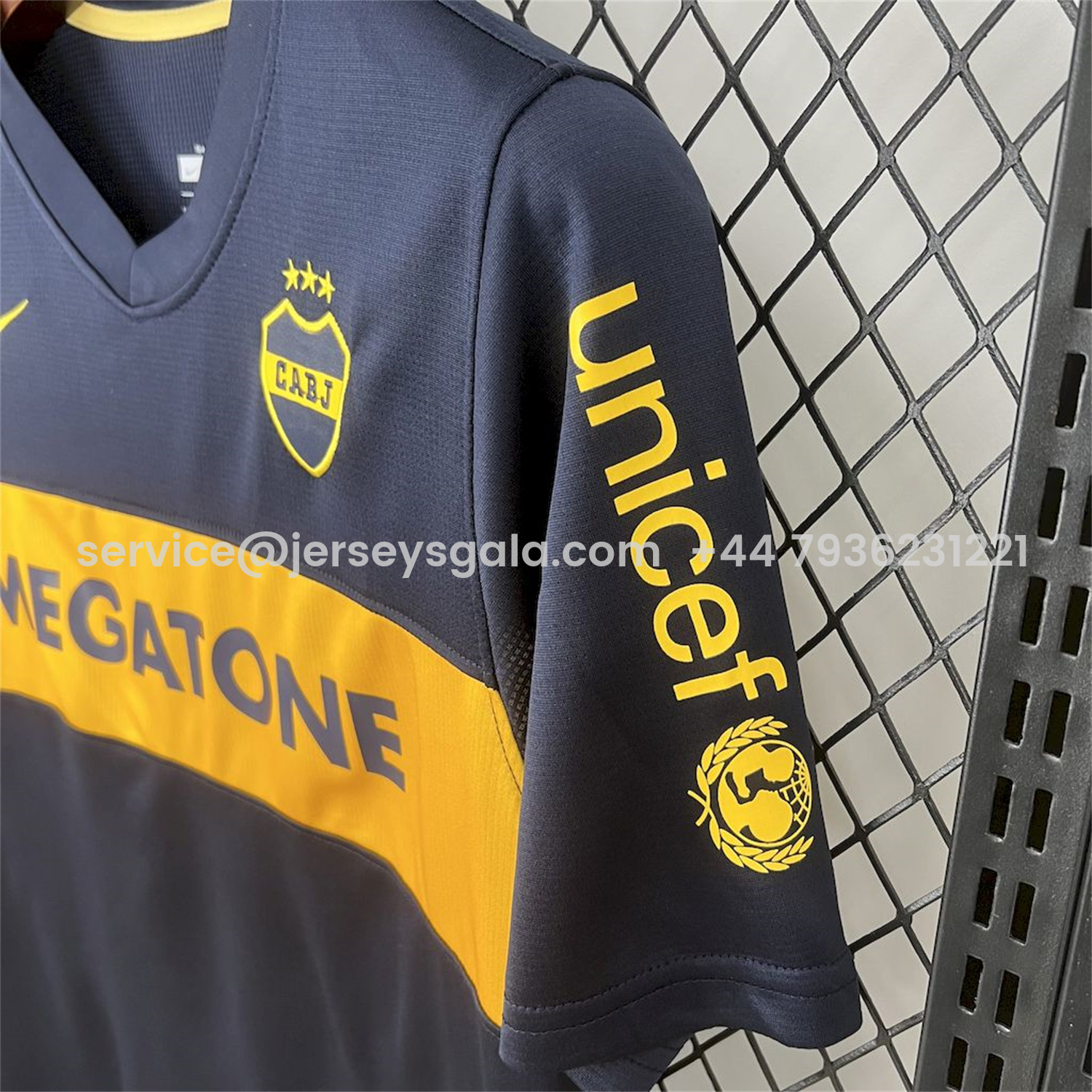 JerseysGala.com | Retro Boca Juniors 2007-08 Home Jersey -Customize Name, Number and Patch | Worldwide Shipping
