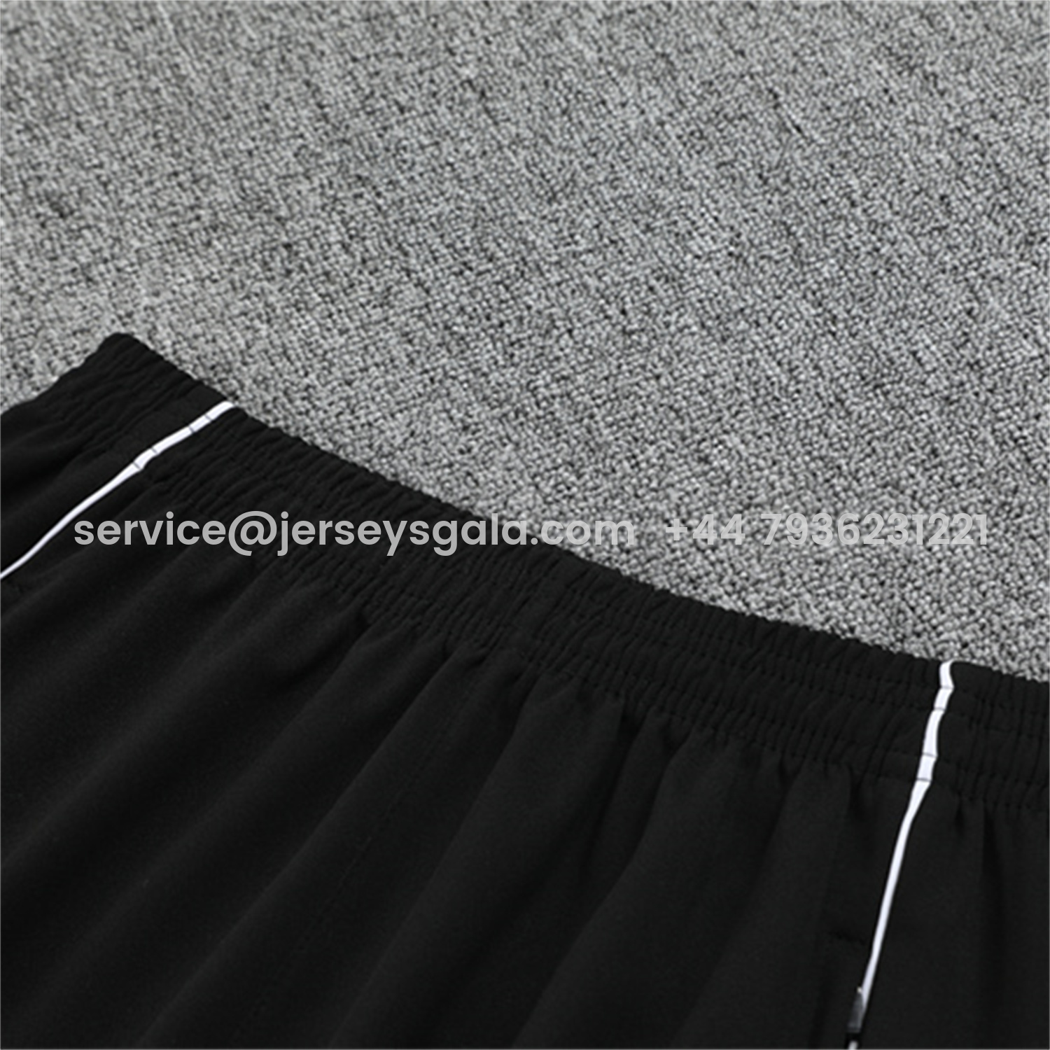 JerseysGala.com | Germany 25-26 Kids Long Sleeve Training Set - White Top and Black Pants -Customize Name, Number and Patch | Worldwide Shipping