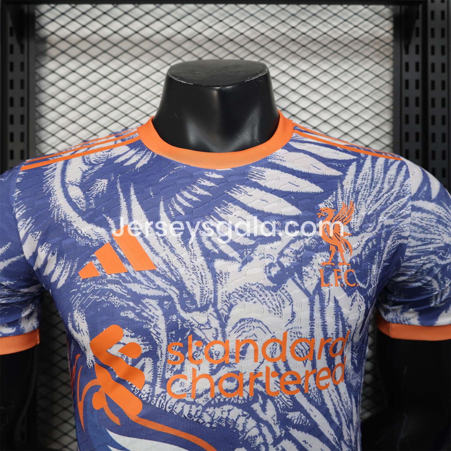 JerseysGala.com | Liver.pool 25-26 Orange and Blue Liver.pool Bird Special Edition Jersey - Player Version -Customize Name, Number and Patch | Worldwide Shipping