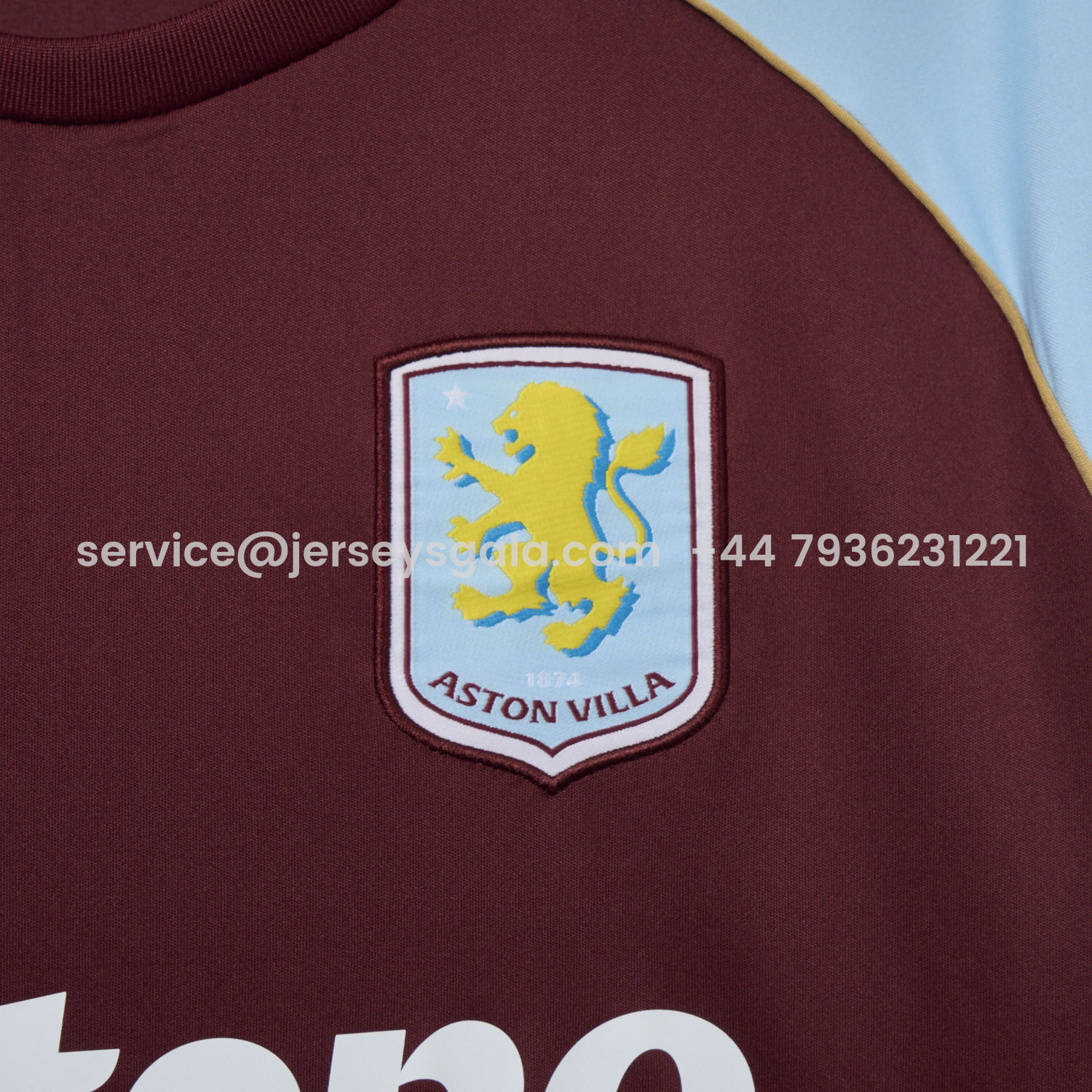 JerseysGala.com | Aston Villa 25-26 Home Jersey - Fans Version -Customize Name, Number and Patch | Worldwide Shipping
