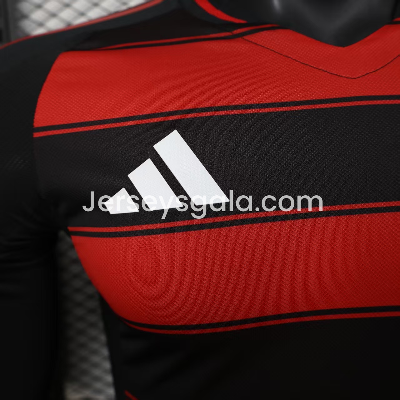 JerseysGala.com | Flamengo 25-26 Home Long Sleeves Unsponsored Jersey - Player Version -Customize Name, Number and Patch | Worldwide Shipping