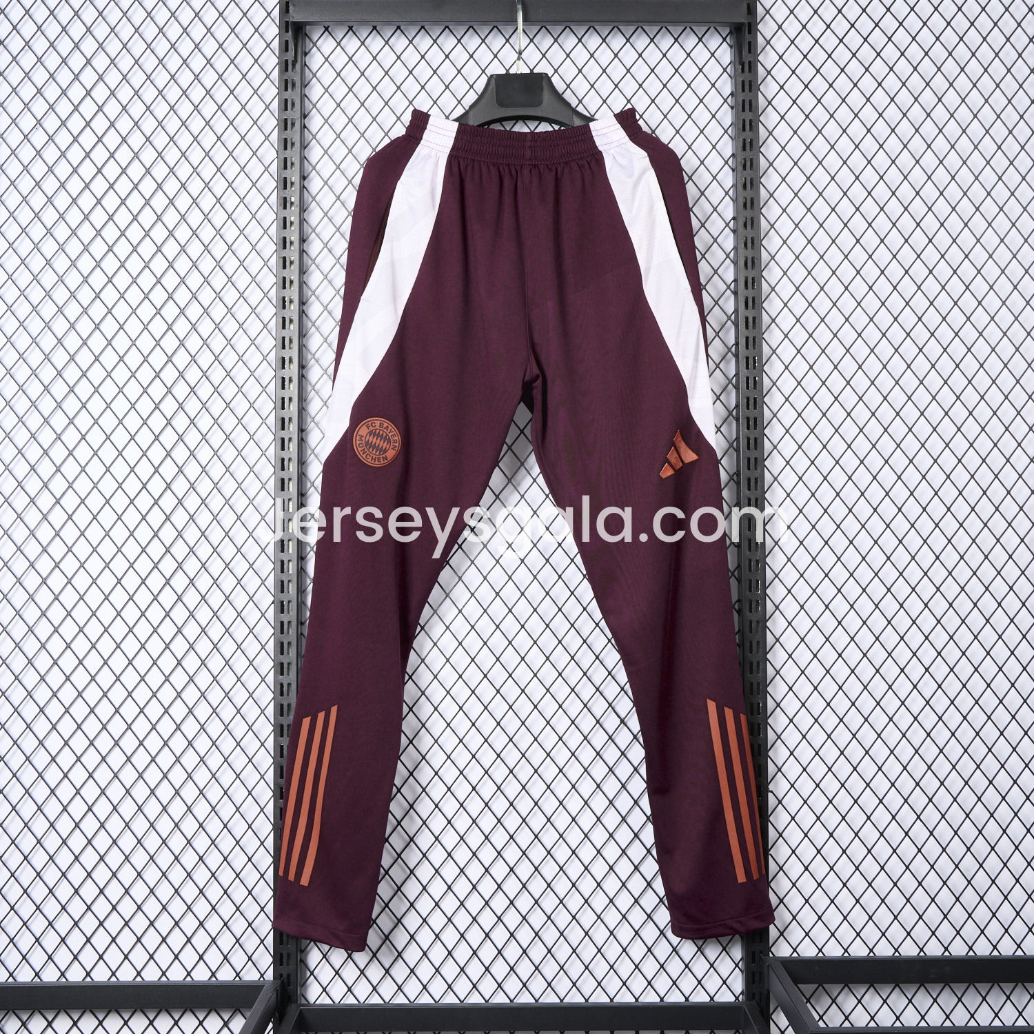 JerseysGala.com | Bayern Munich 24-25 Burgundy Training Pants - Player Version -Customize Name, Number and Patch | Worldwide Shipping