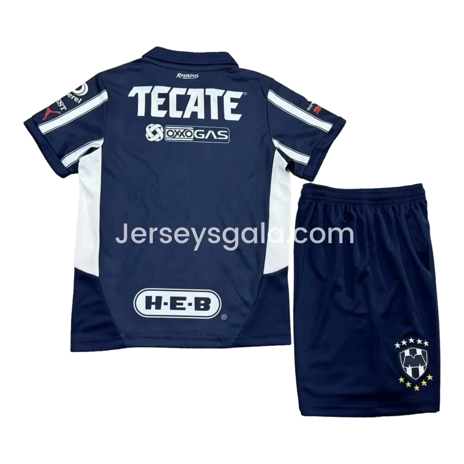 JerseysGala.com | Rayados Monterrey 24-25 Home Kids Kit -Customize Name, Number and Patch | Worldwide Shipping