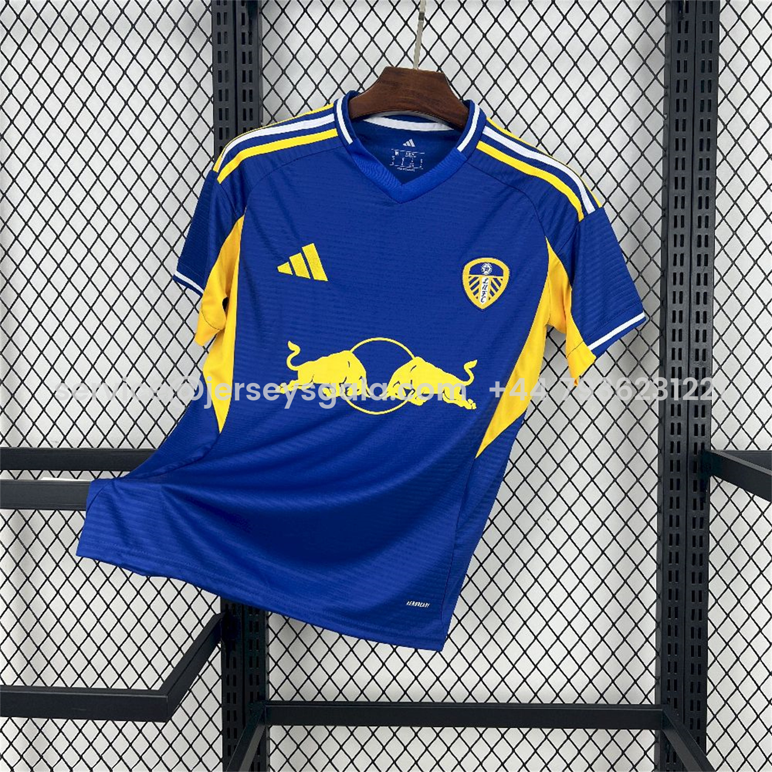 JerseysGala.com | Leeds United 25-26 Away Blue Jersey - Fans Version -Customize Name, Number and Patch | Worldwide Shipping