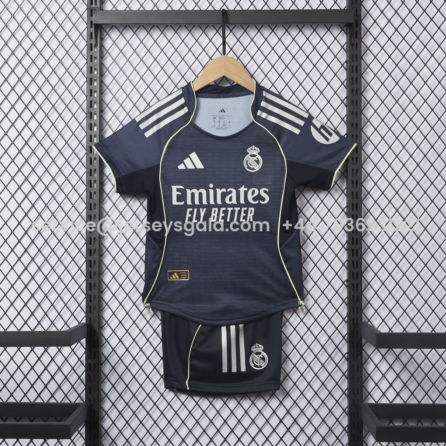 JerseysGala.com | Real Madrid 25-26 Away Kids Kit - Player Version -Customize Name, Number and Patch | Worldwide Shipping