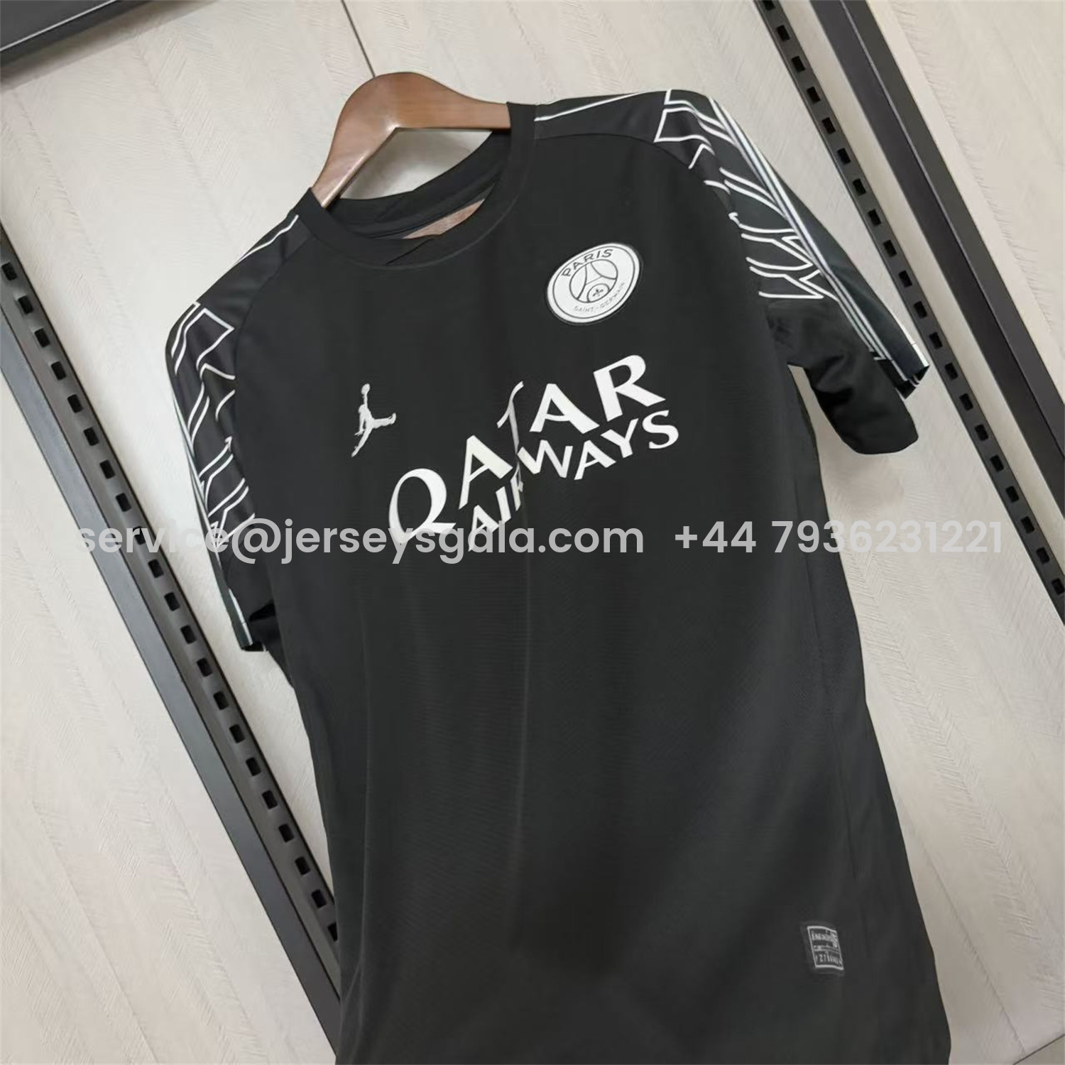 JerseysGala.com | Paris Saint-Germain PSG 25-26 JD Black Special Jersey - Fans Version -Customize Name, Number and Patch | Worldwide Shipping
