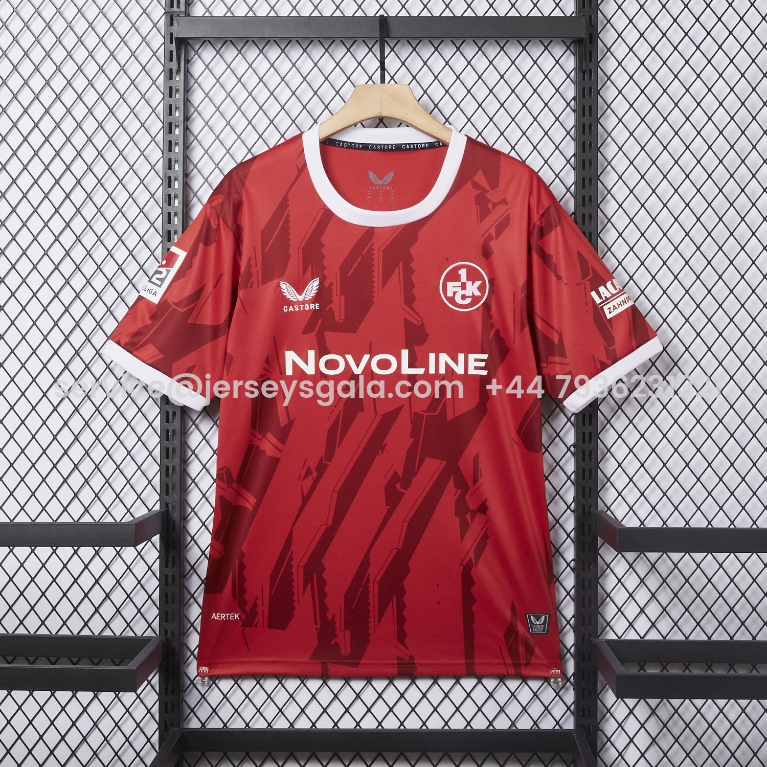 JerseysGala.com | Kaiserslautern 25-26 Home Jersey - Fans Version -Customize Name, Number and Patch | Worldwide Shipping