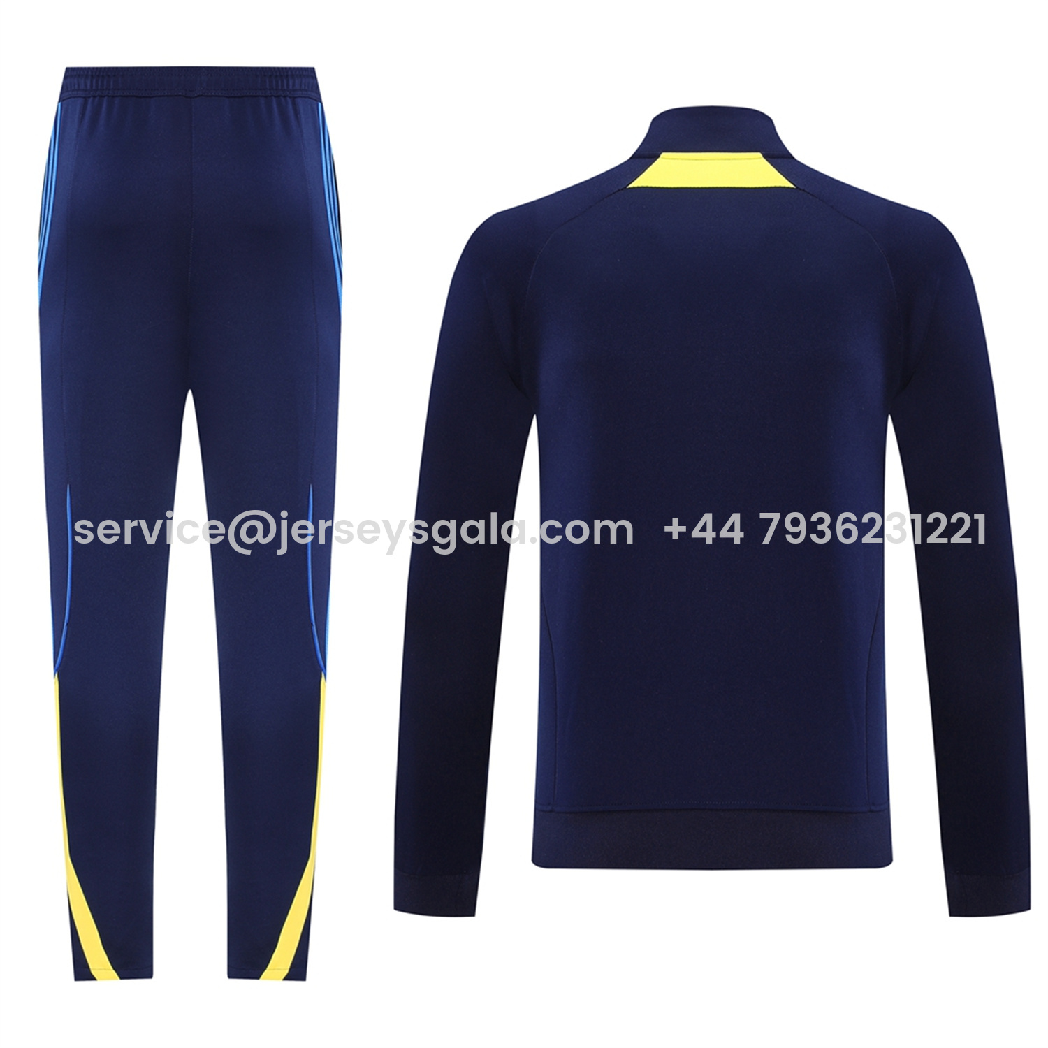 JerseysGala.com | Boca Juniors 25-26 Jacket Training Tracksuit - Royal Blue Jackets & Pants -Customize Name, Number and Patch | Worldwide Shipping