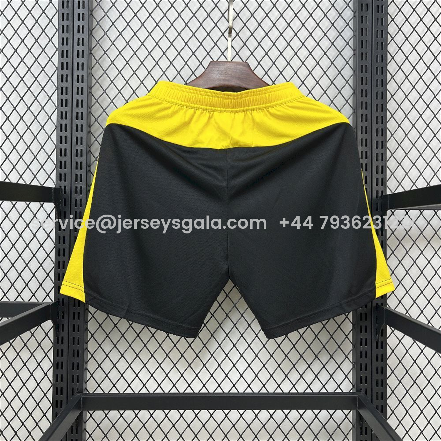 JerseysGala.com | Dortmund 25-26 Home Black Shorts - Fans Version -Customize Name, Number and Patch | Worldwide Shipping