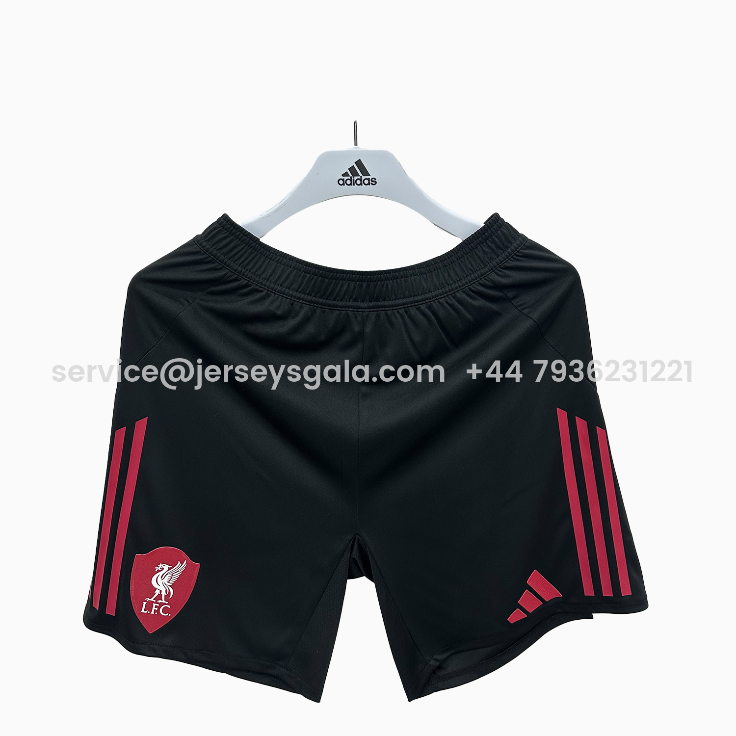 JerseysGala.com | Liver.pool 25-26 Away Black Shorts - Fans Version -Customize Name, Number and Patch | Worldwide Shipping
