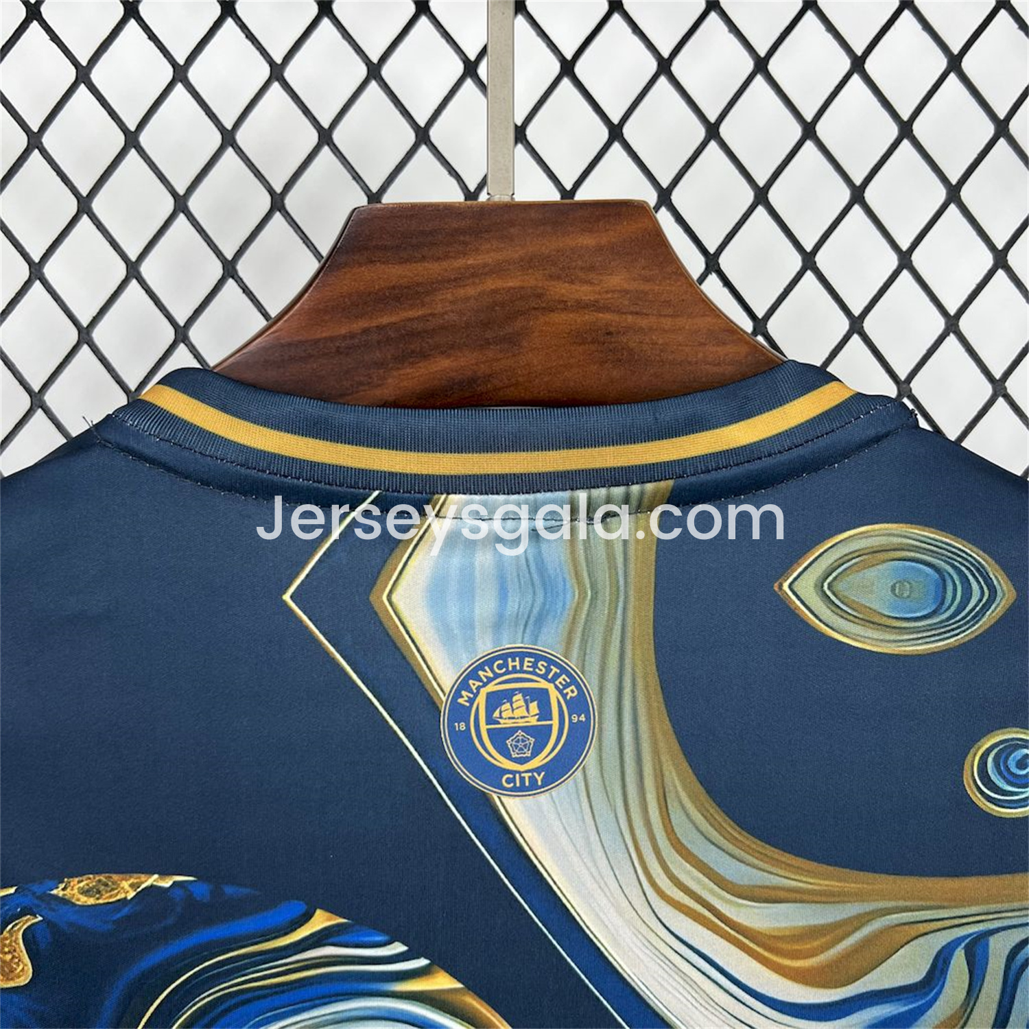 JerseysGala.com | Manchester City 25-26 Blue Golden Fan-designed Special Edition Jersey - Fans Version -Customize Name, Number and Patch | Worldwide Shipping