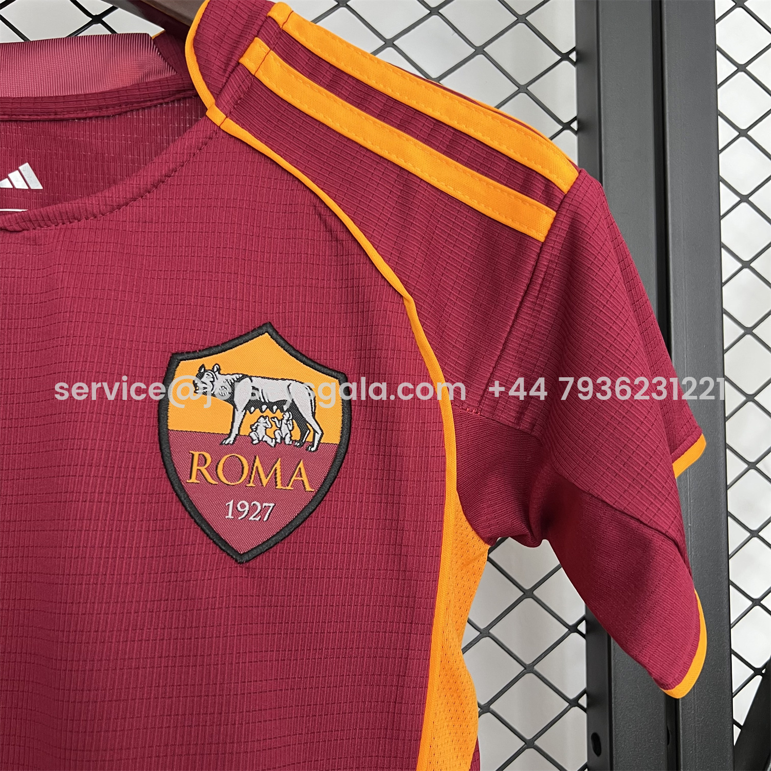 JerseysGala.com | AS Roma 25-26 Home Unsponsored Kids Kit -Customize Name, Number and Patch | Worldwide Shipping
