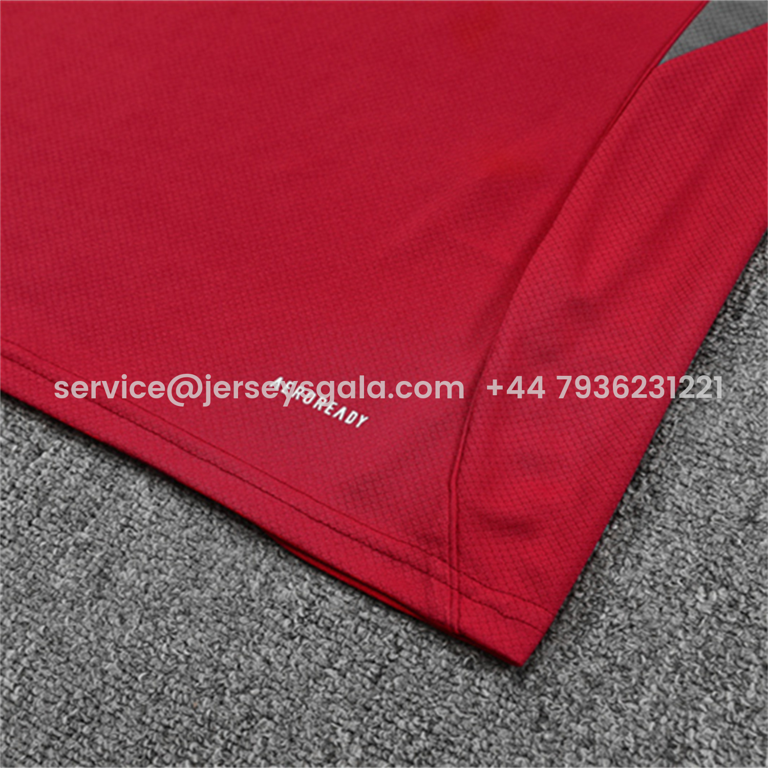 JerseysGala.com | Arsenal 25-26 Short-Sleeve Training Set- Red Top & Green Shorts -Customize Name, Number and Patch | Worldwide Shipping