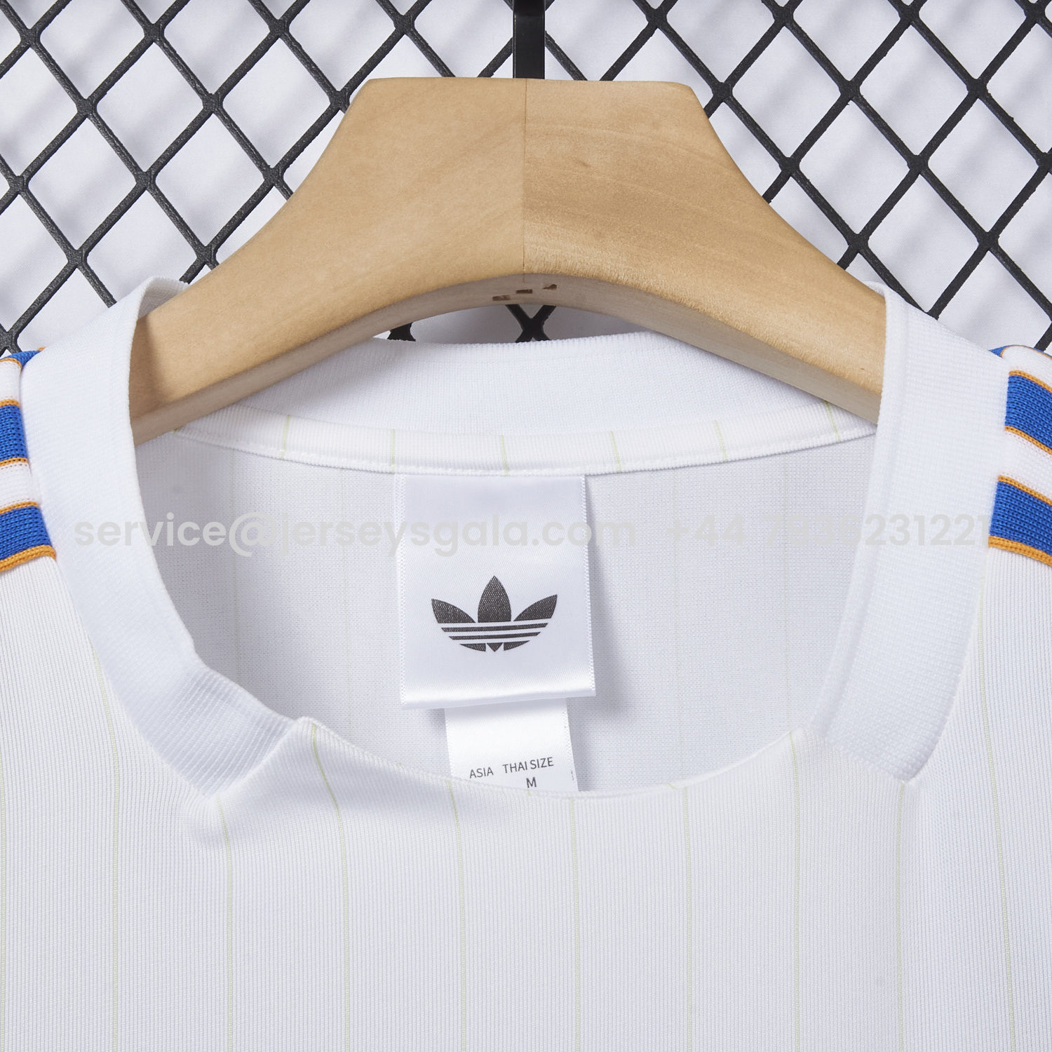 JerseysGala.com | Real Madrid 25-26 Trefoil White Travel Jersey - Player Version -Customize Name, Number and Patch | Worldwide Shipping