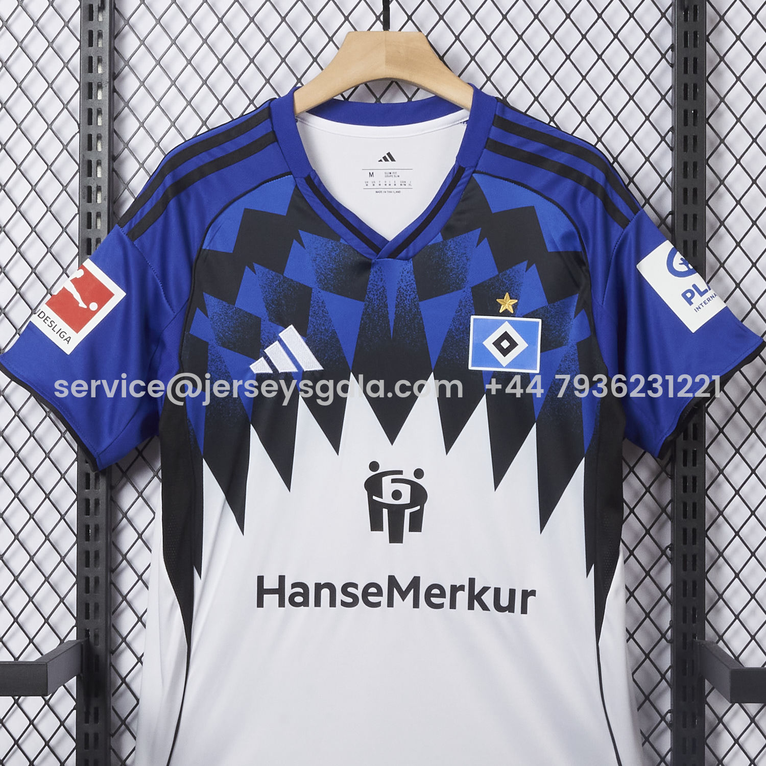 JerseysGala.com | Hamburger SV 25-26 Blue And White Home Jersey - Fans Version -Customize Name, Number and Patch | Worldwide Shipping