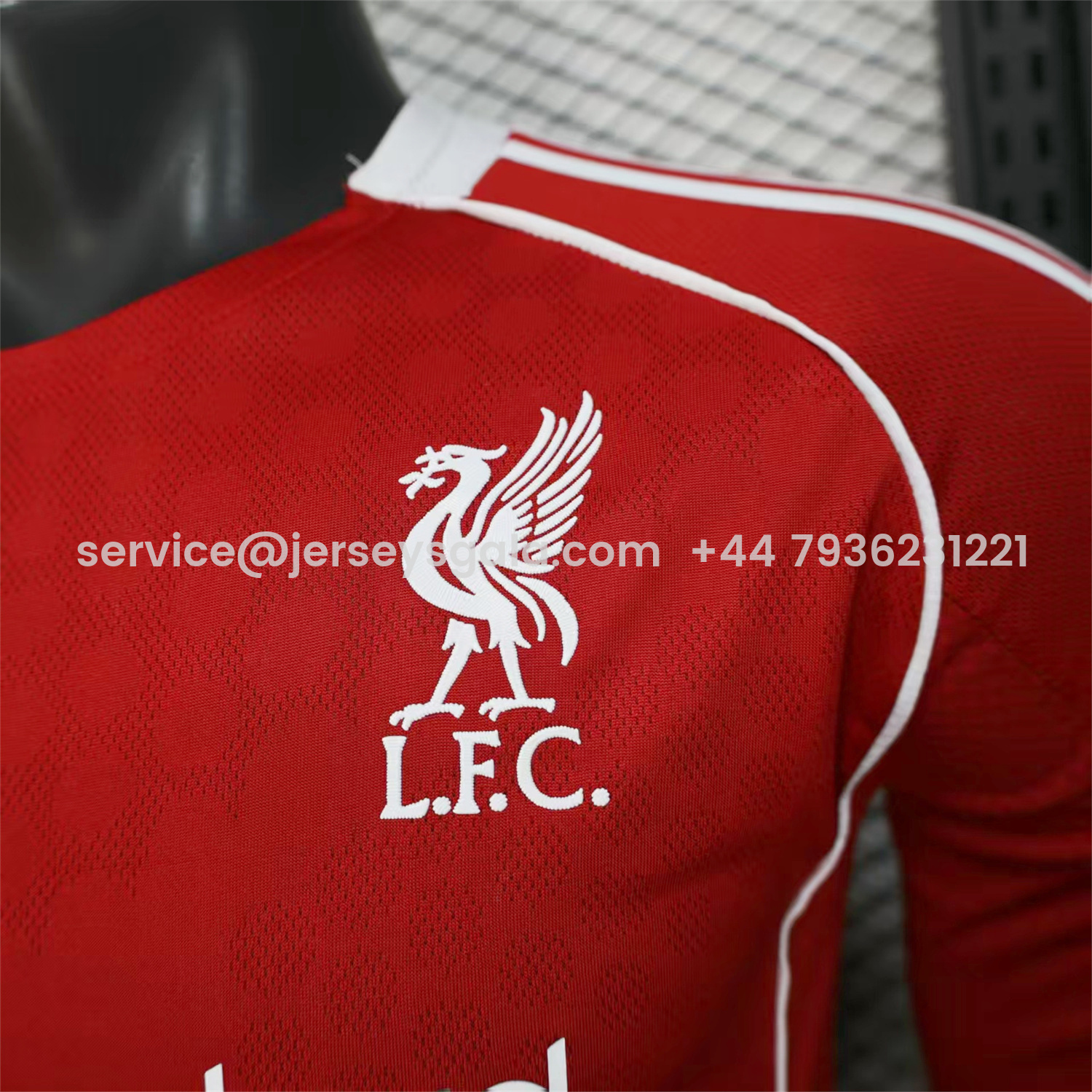 JerseysGala.com | Liver.pool 25-26 Home Long Sleeves Jersey - Player Version -Customize Name, Number and Patch | Worldwide Shipping