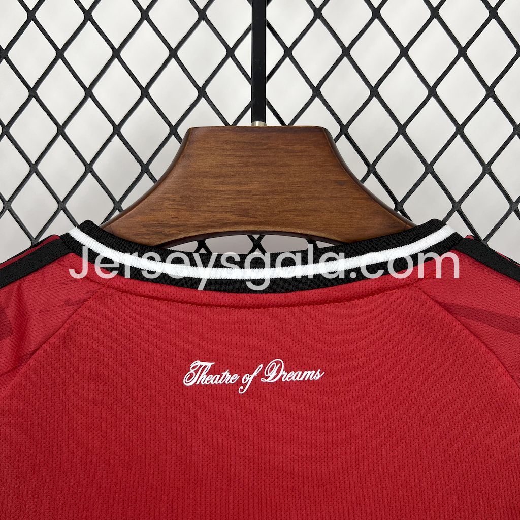 JerseysGala.com | Manchester United 25-26 Home Kids Kit -Customize Name, Number and Patch | Worldwide Shipping