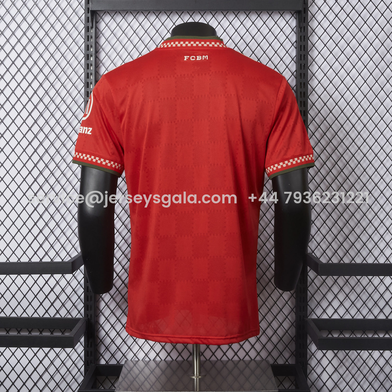 JerseysGala.com | Bayern Munich 25-26 Trefoil Red Special Jersey - Player Version -Customize Name, Number and Patch | Worldwide Shipping