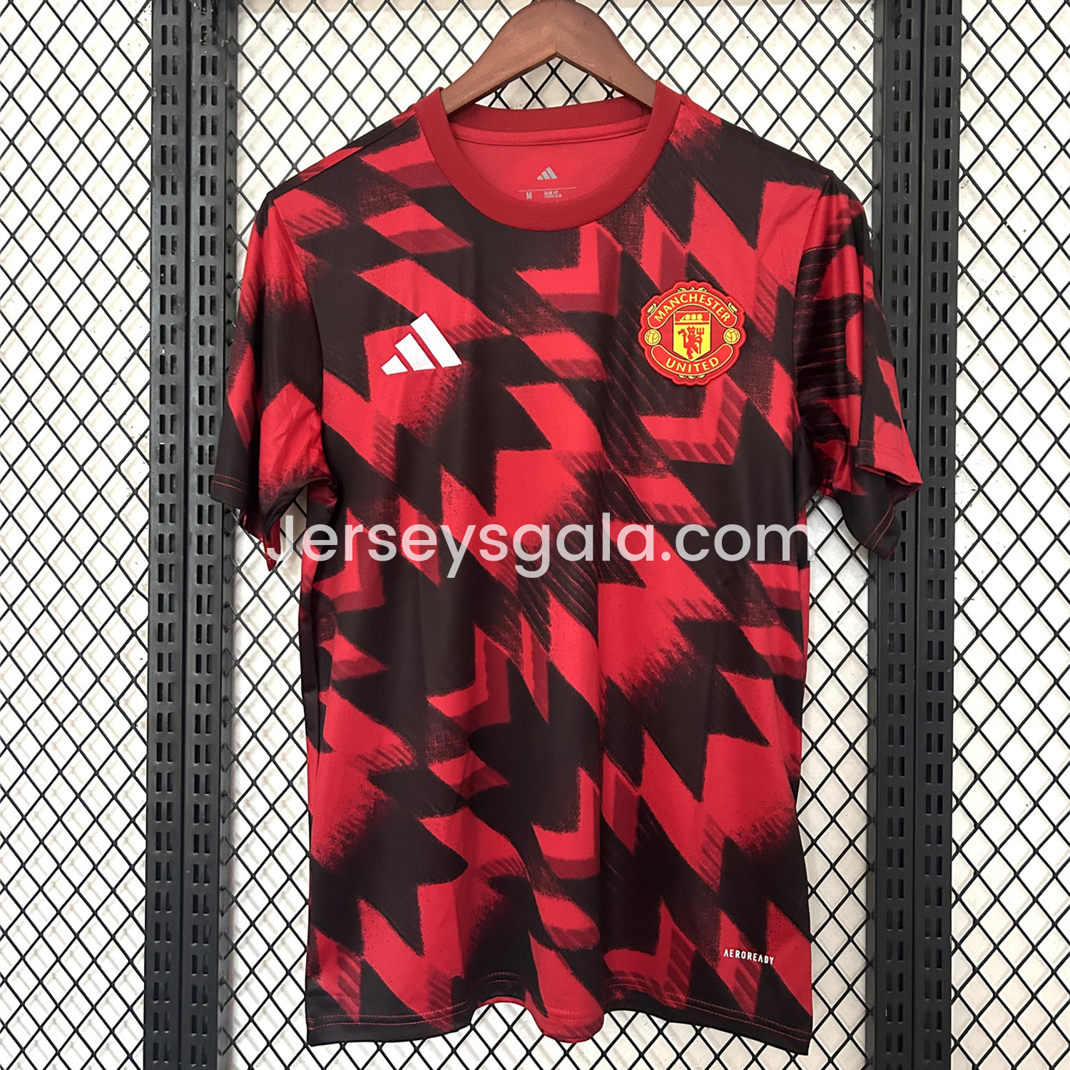 JerseysGala.com | Manchester United 25-26 Red Pre-match Training Jersey - Fans Version -Customize Name, Number and Patch | Worldwide Shipping