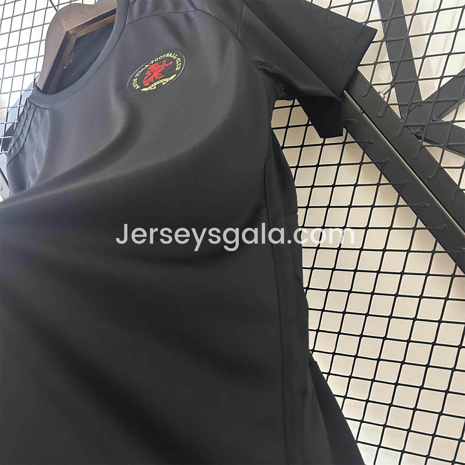 JerseysGala.com | Aston Villa 24-25 Black 150th Anniversary Jersey - Fans Version -Customize Name, Number and Patch | Worldwide Shipping